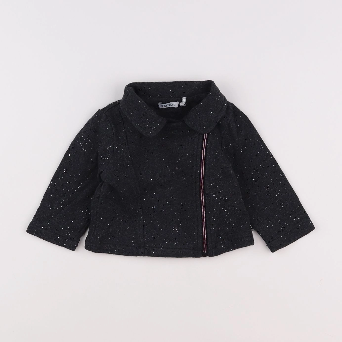 IKKS - veste imprimé au dos gris - 12 mois