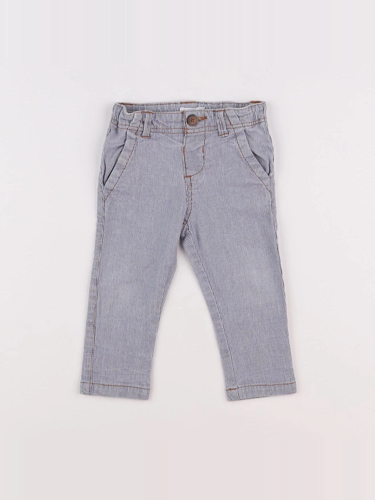 Boutchou - pantalon bleu - 9 mois