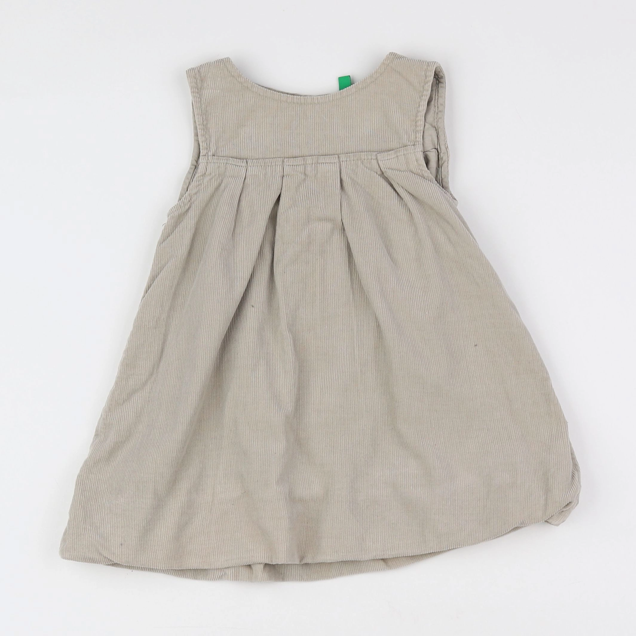 Benetton - robe gris - 12/18 mois