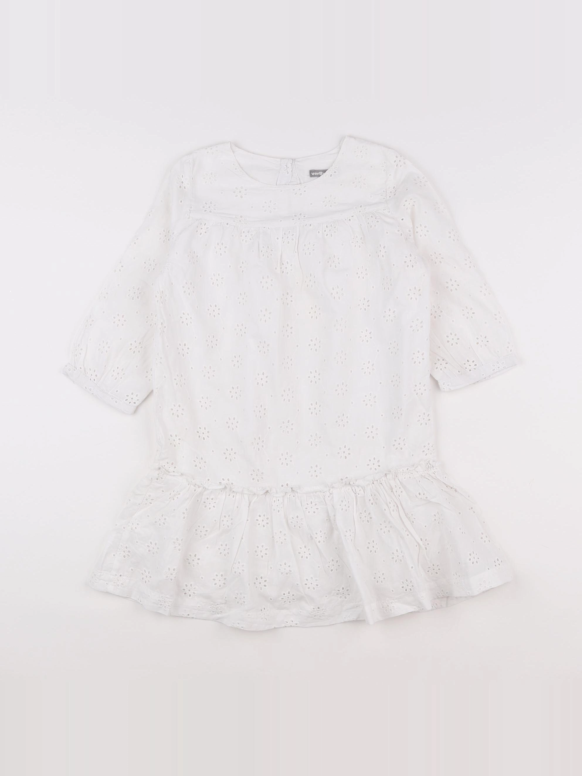 Vertbaudet - robe blanc - 8 ans