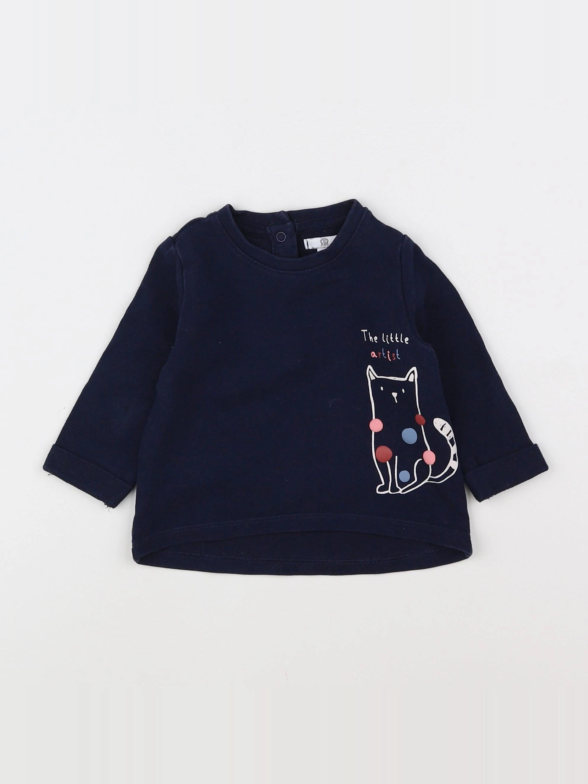 La Redoute - sweat bleu - 6 mois