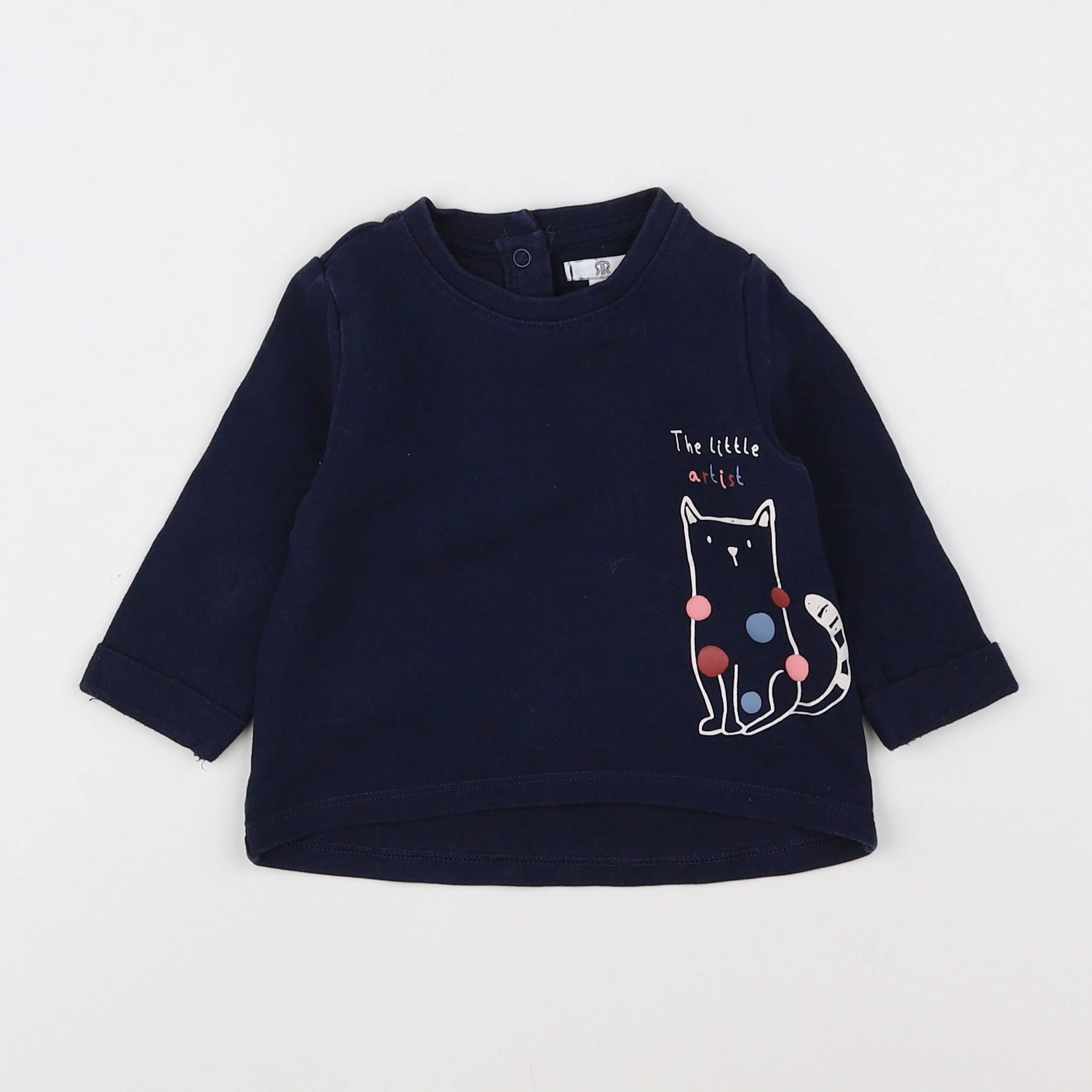 La Redoute - sweat bleu - 6 mois