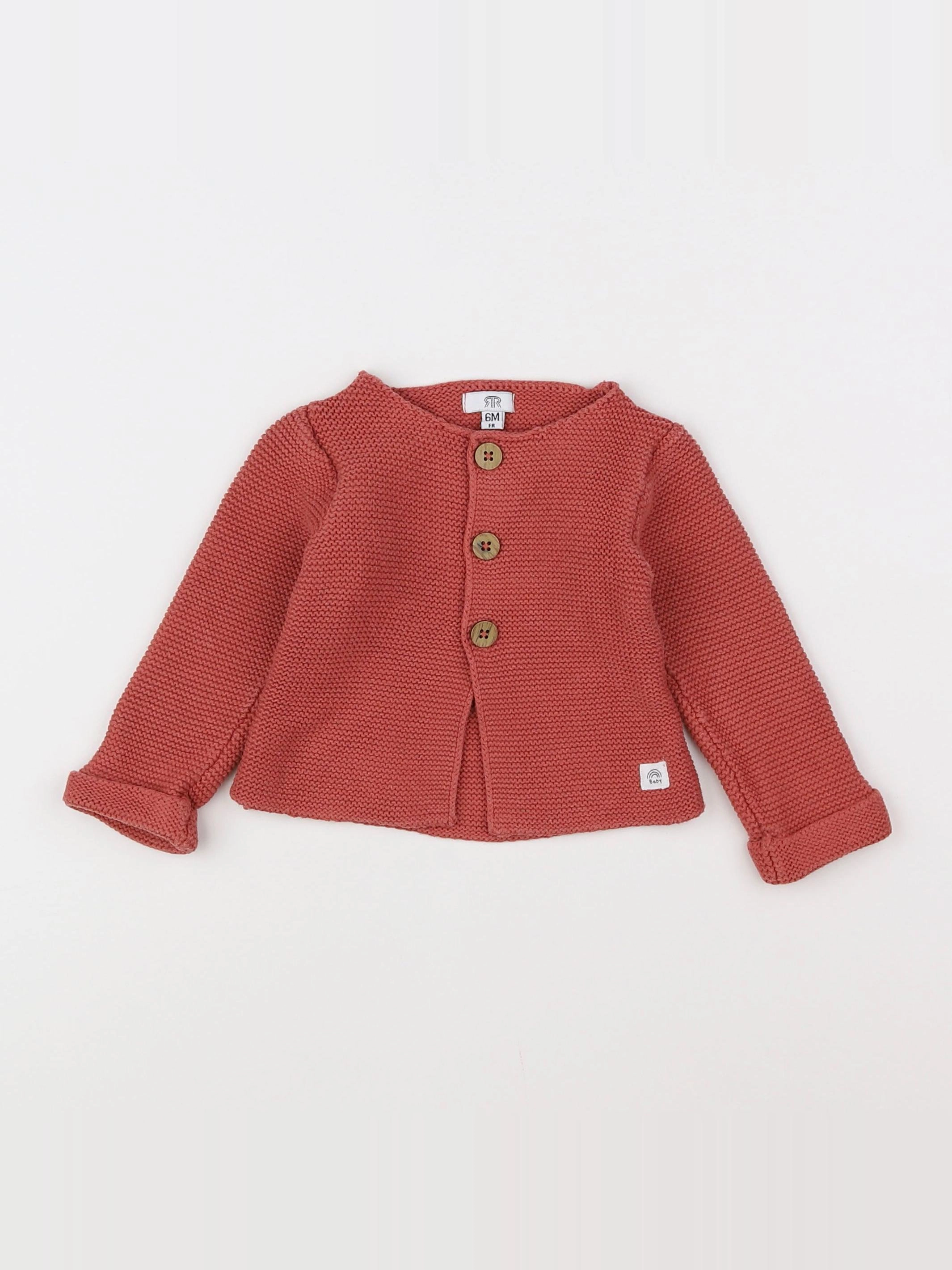 La Redoute - gilet rose - 6 mois