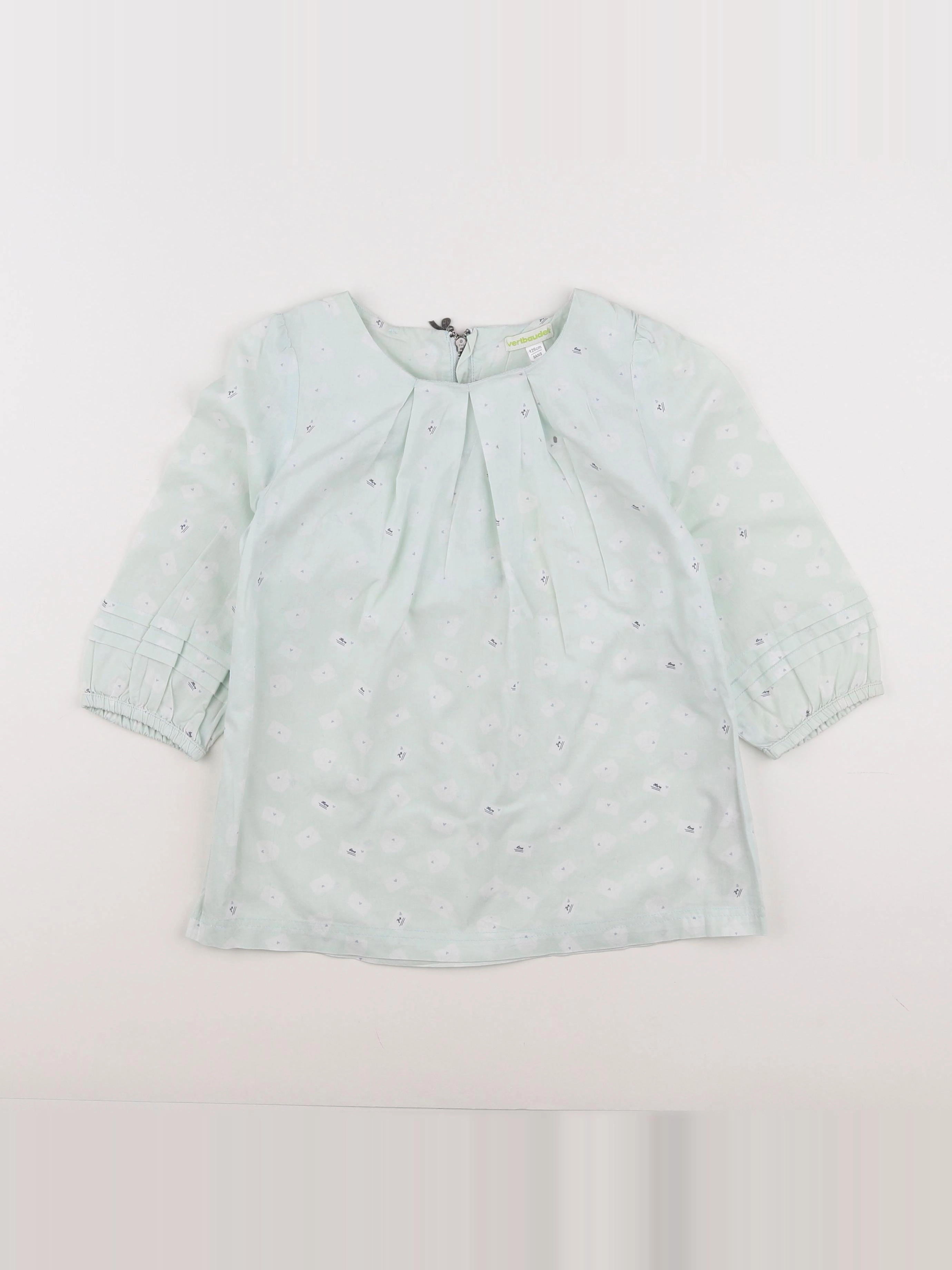 Vertbaudet - blouse vert - 8 ans