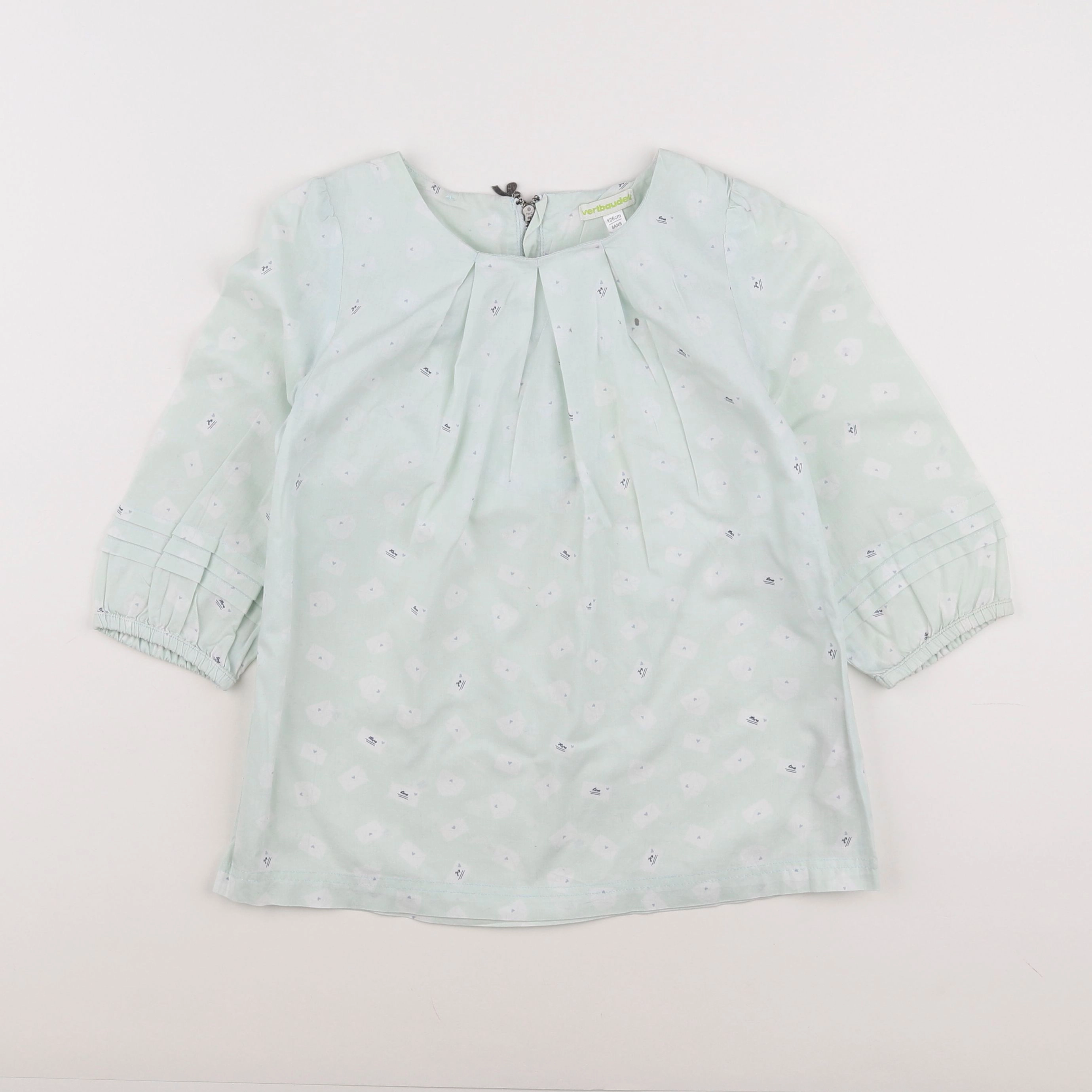 Vertbaudet - blouse vert - 8 ans