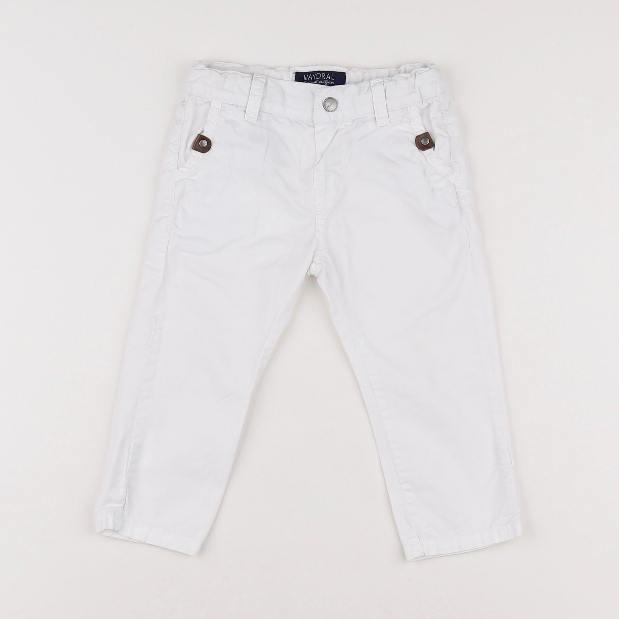 Mayoral - pantalon blanc - 12 mois