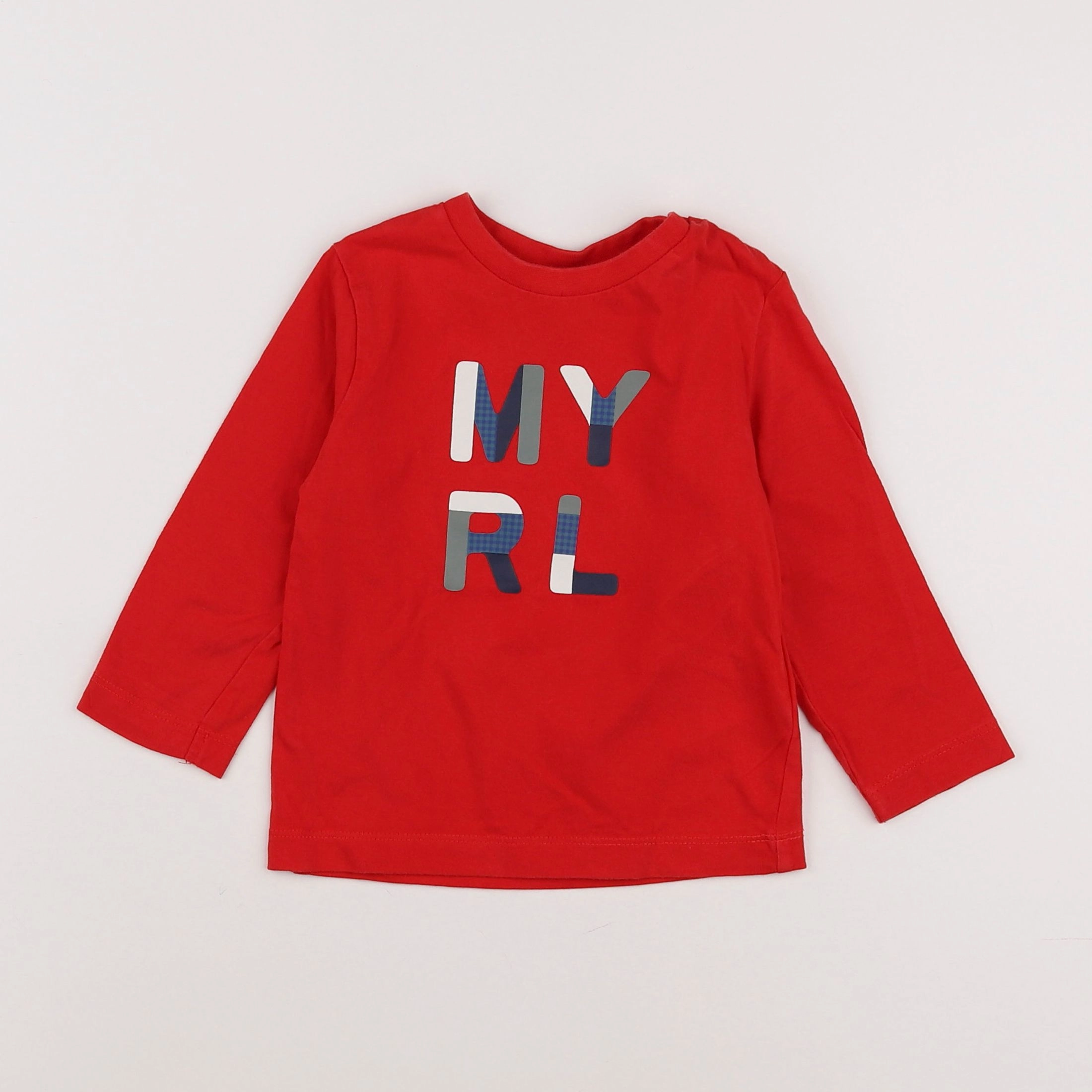 Mayoral - tee-shirt rouge - 12 mois