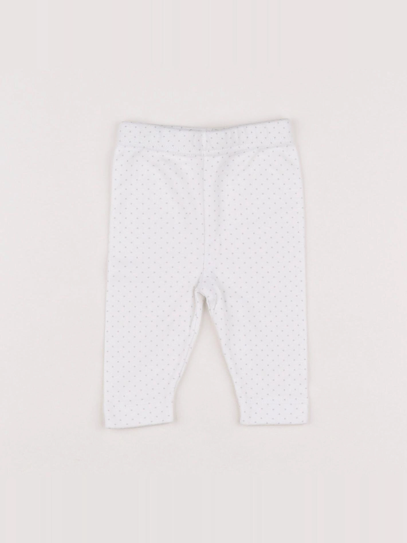 Boutchou - legging blanc - 0 mois