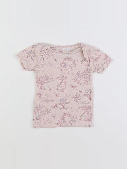 Petit Bateau - maillot de corps rose - 12 mois