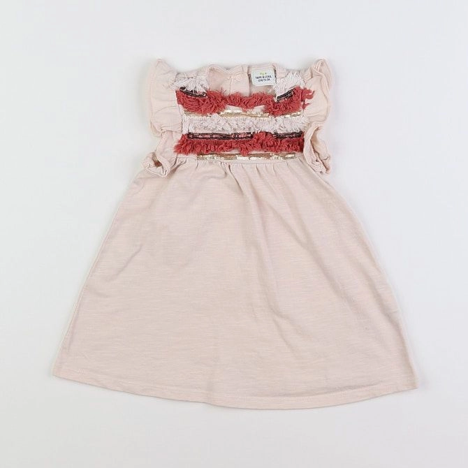 Tape à l'oeil - robe rose - 12 mois