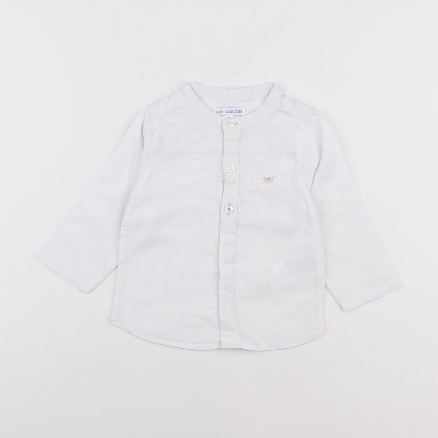 Vertbaudet - chemise blanc - 9 mois