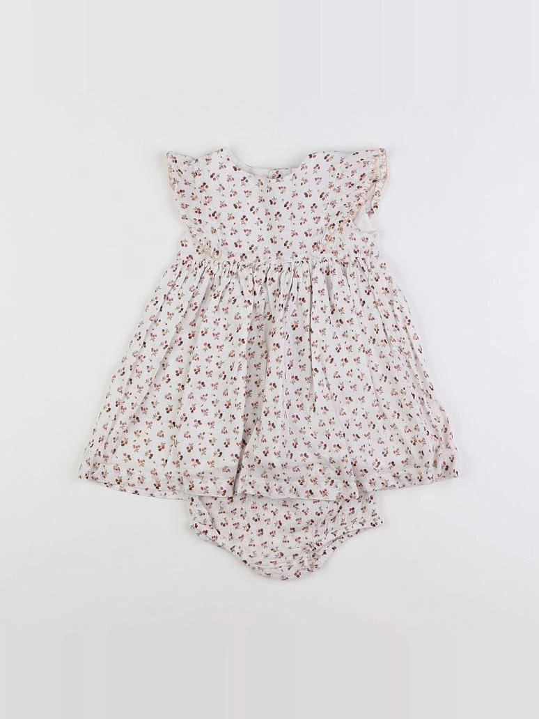 Boutchou - robe blanc - 9 mois
