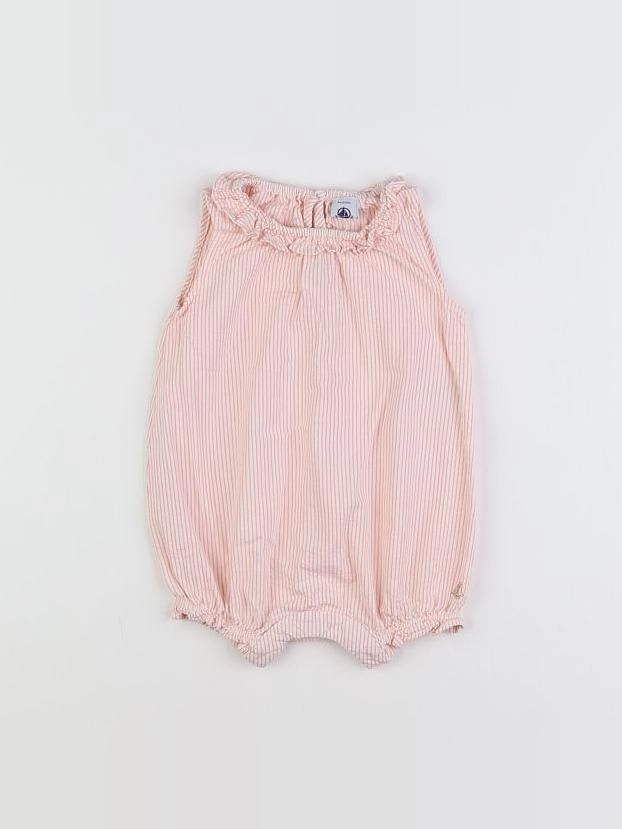 Petit Bateau - combinaison rose - 6 mois