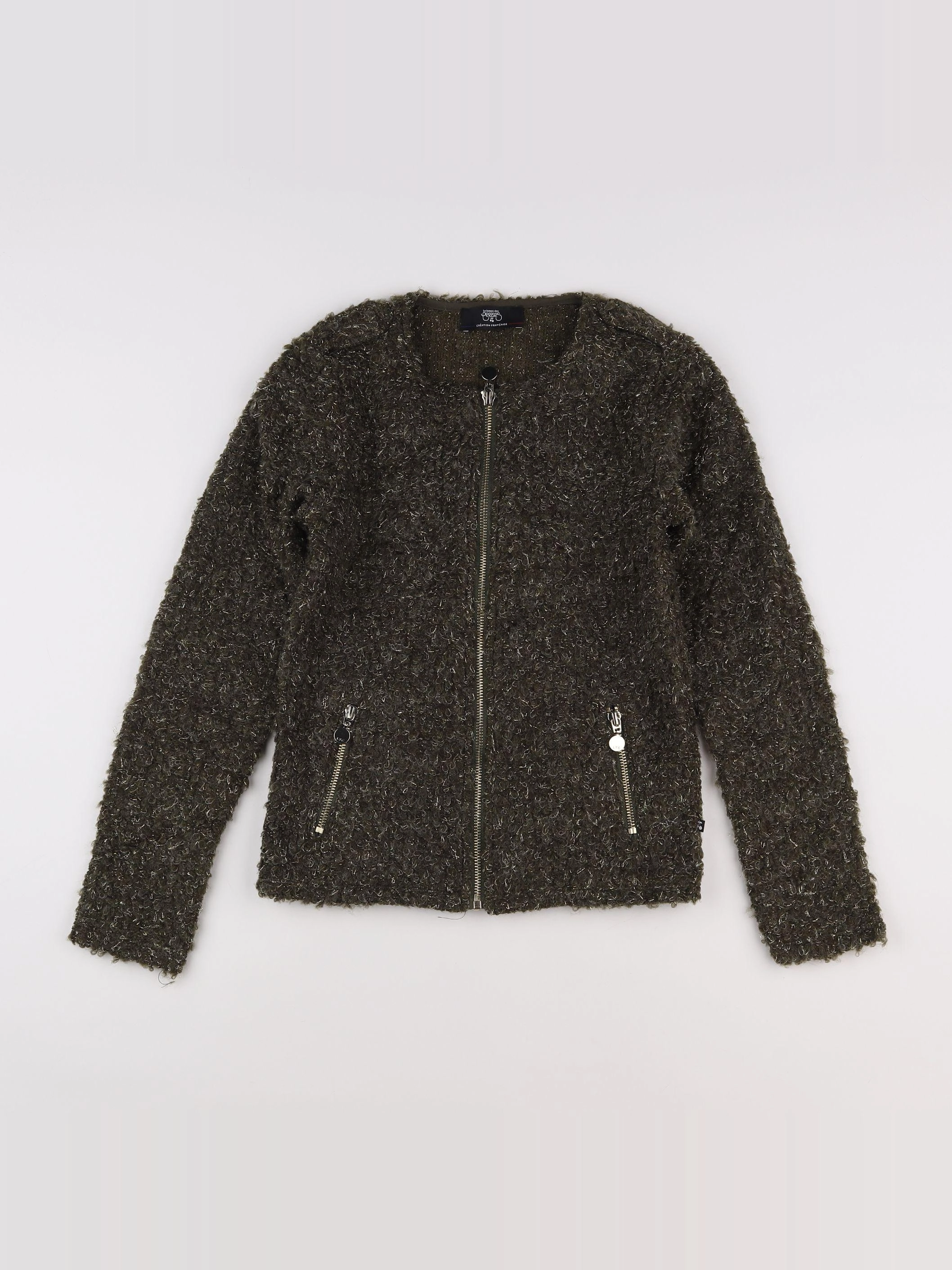 Le temps des cerises  - gilet vert - 13 ans