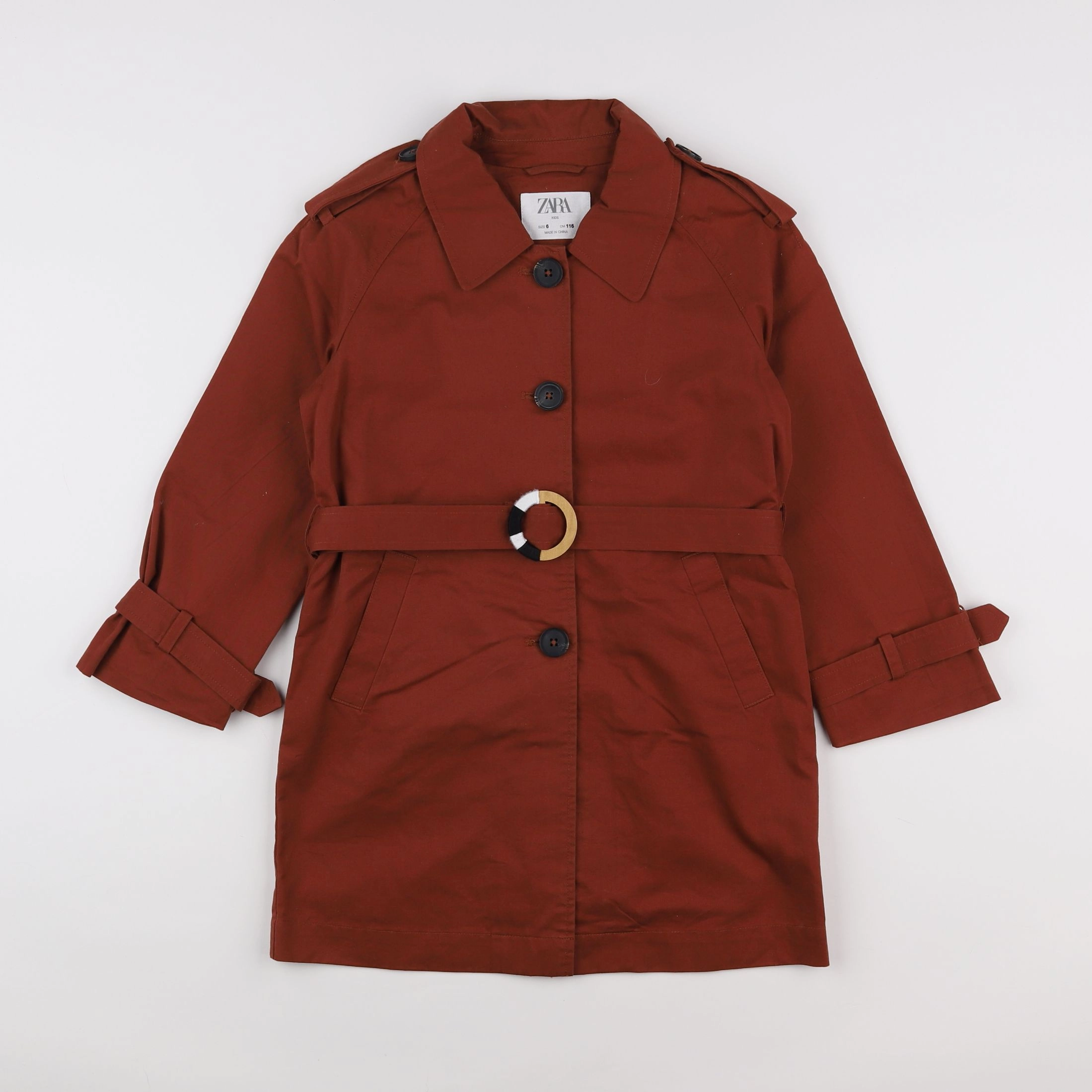 Zara - trench marron - 6 ans