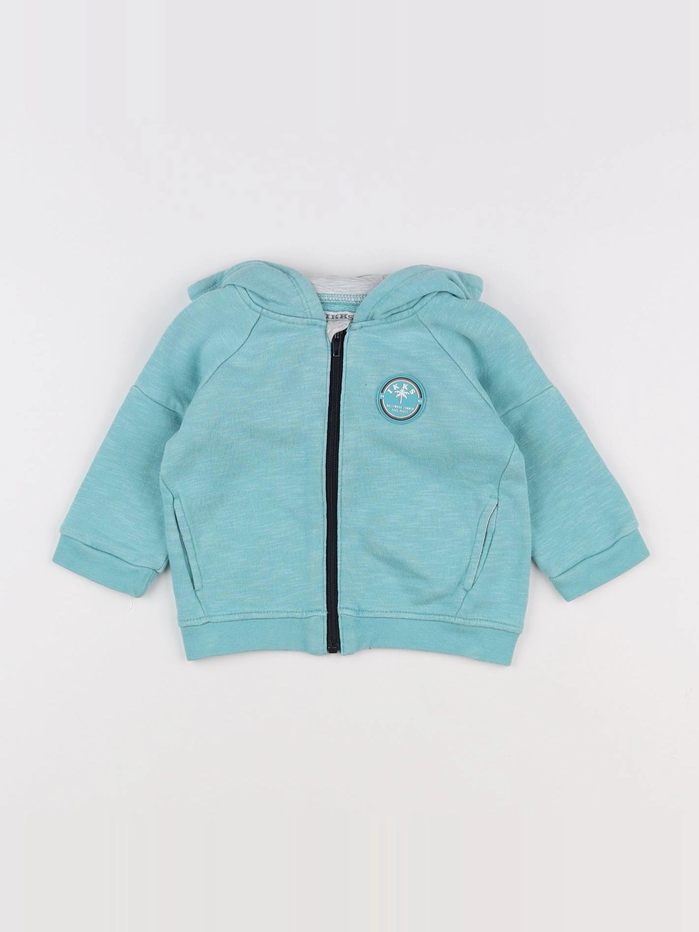 IKKS - sweat bleu - 6 mois