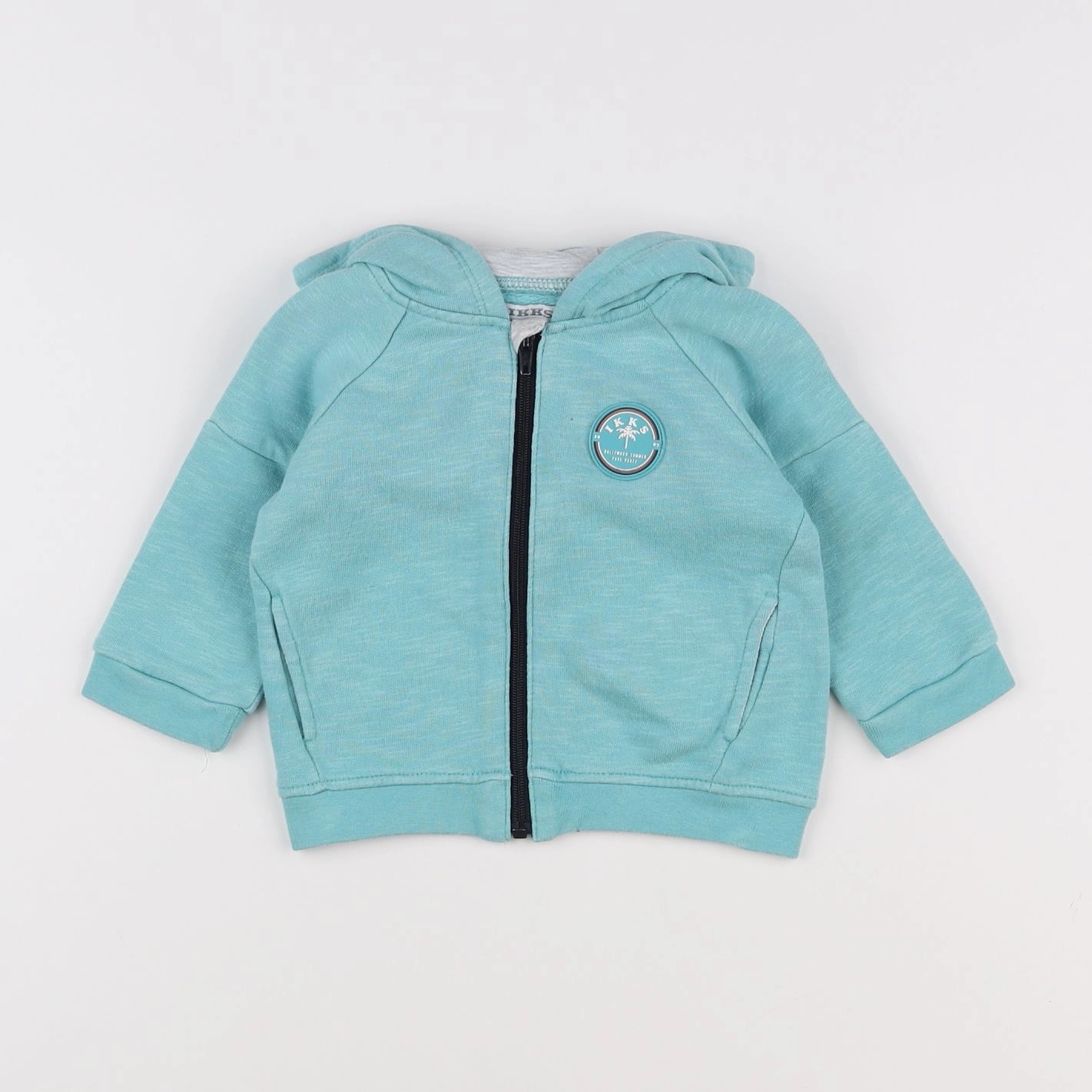 IKKS - sweat bleu - 6 mois