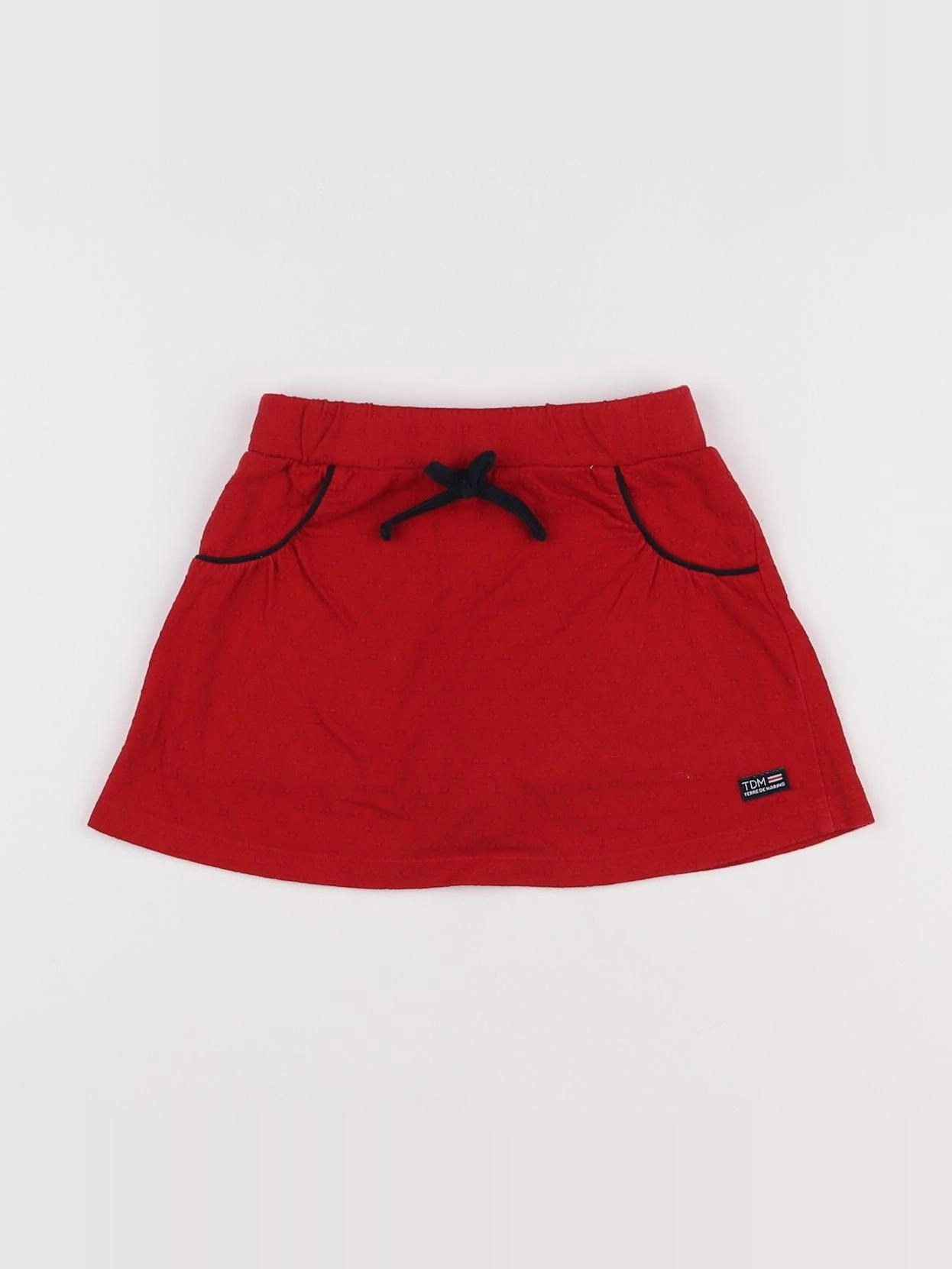 Terre de marins - jupe rouge - 4 ans