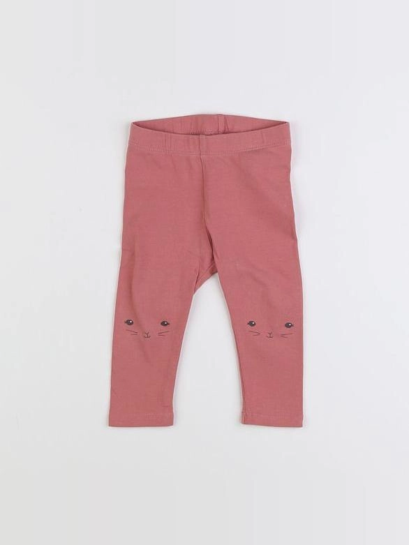 H&M - legging rose - 6/9 mois