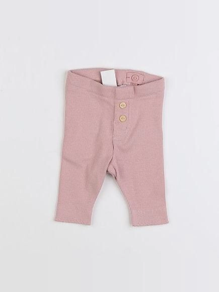 H&M - legging beige, rose - 0/1 mois