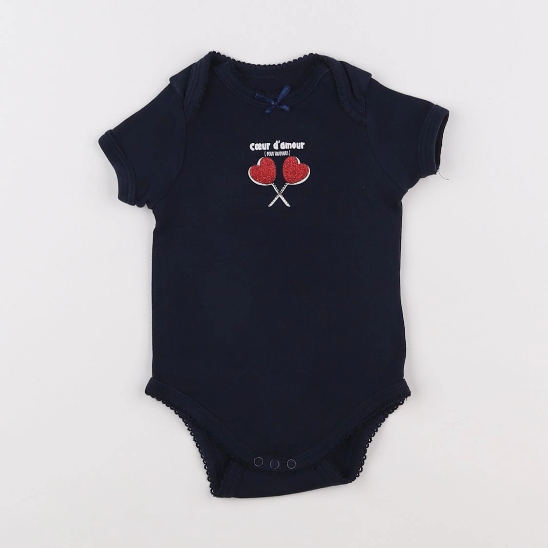 Vertbaudet - body bleu - 6 mois