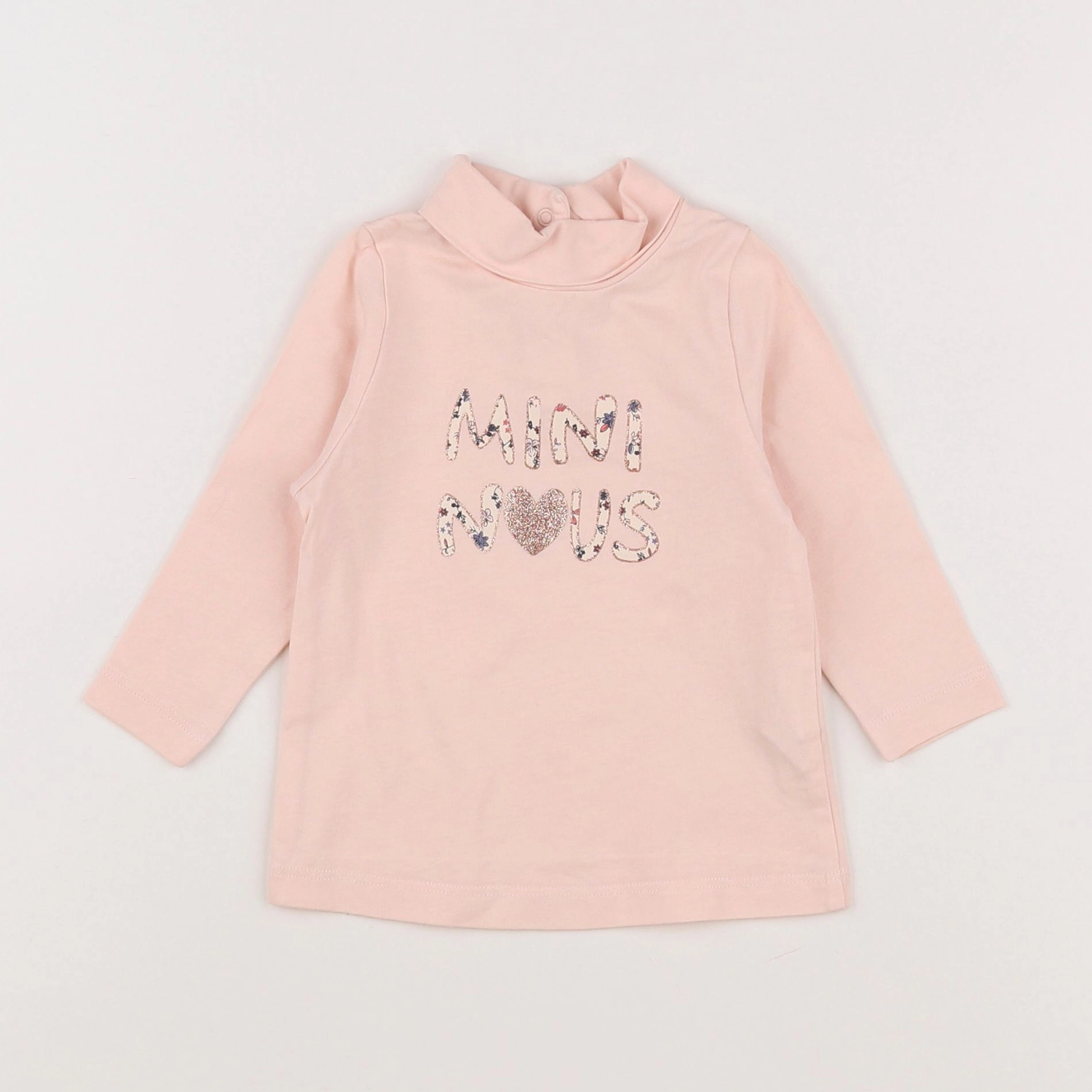 Tape à l'oeil - tee-shirt rose, or - 6 mois