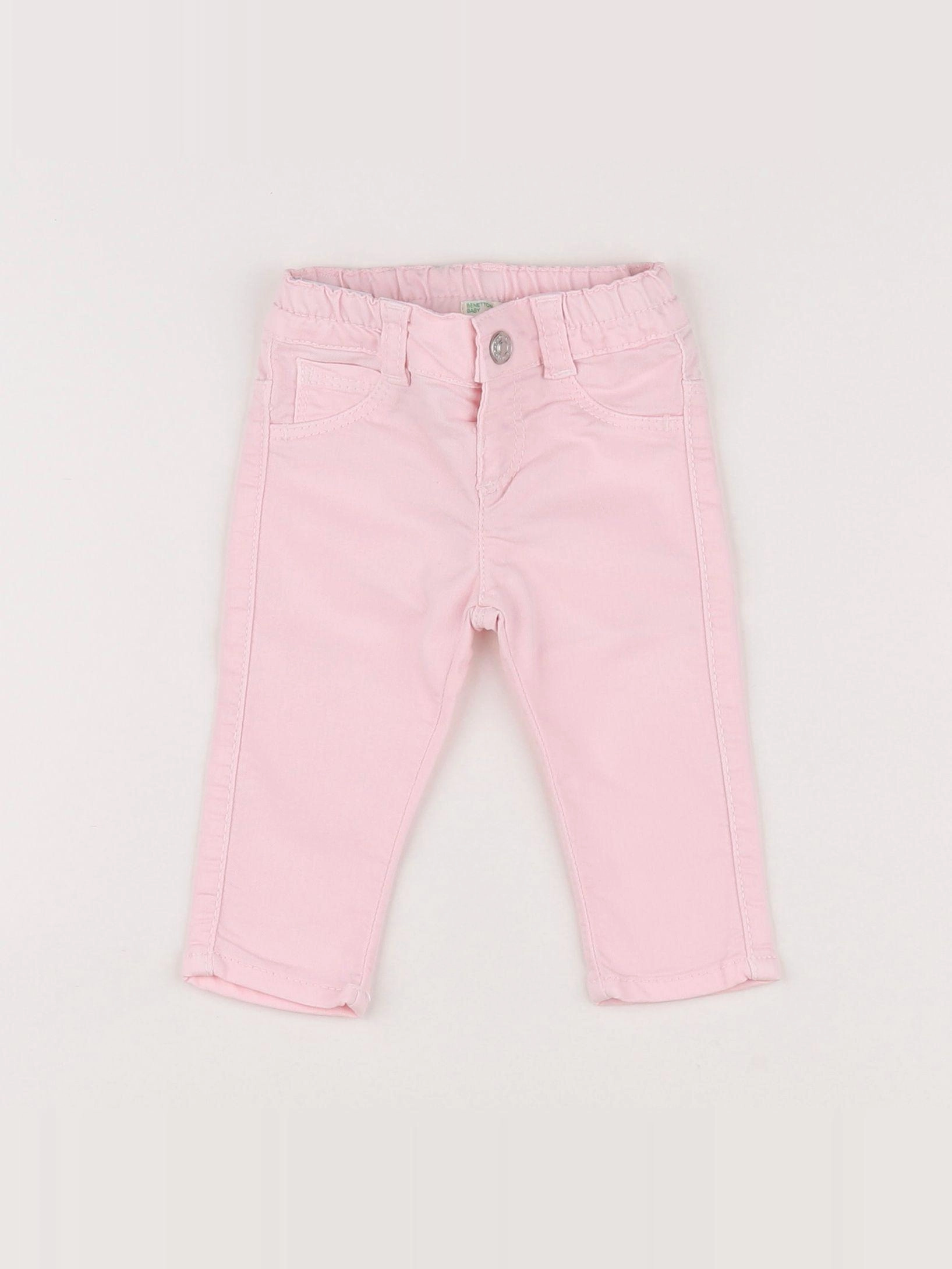 Benetton - jean rose - 3/6 mois