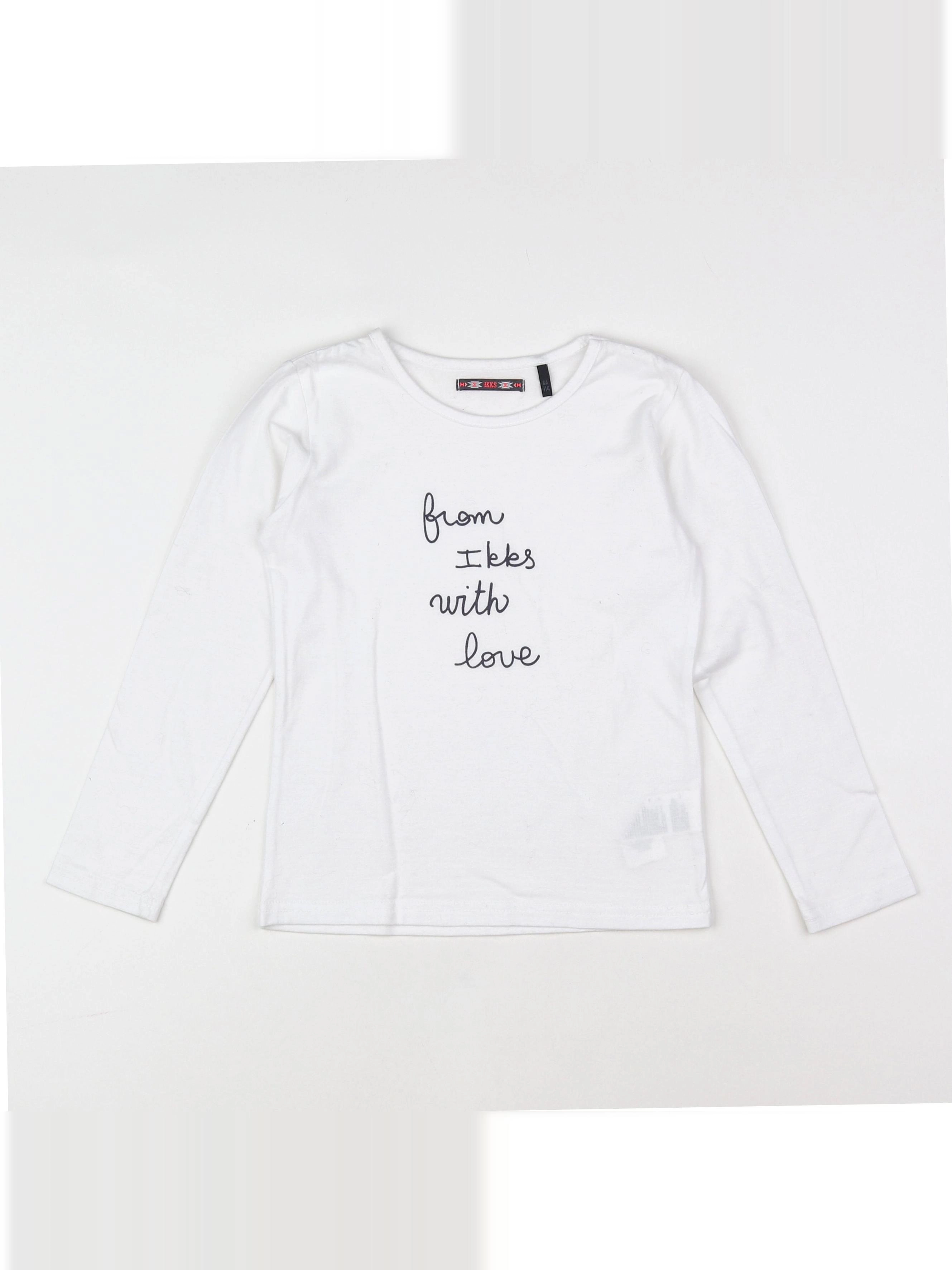 IKKS - tee-shirt blanc, noir - 6 ans