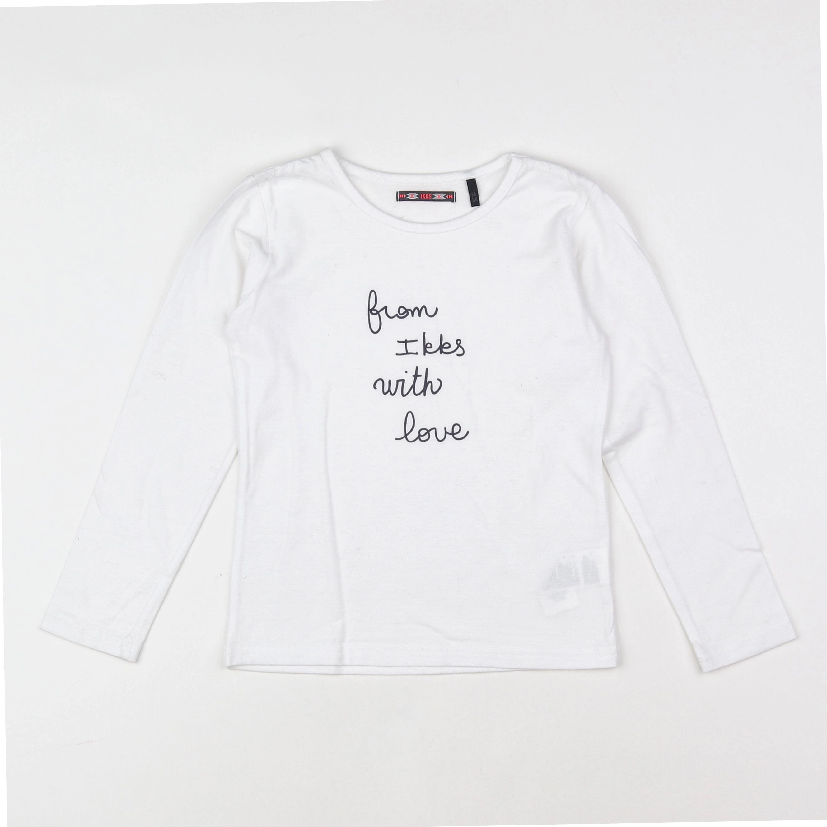 IKKS - tee-shirt blanc, noir - 6 ans
