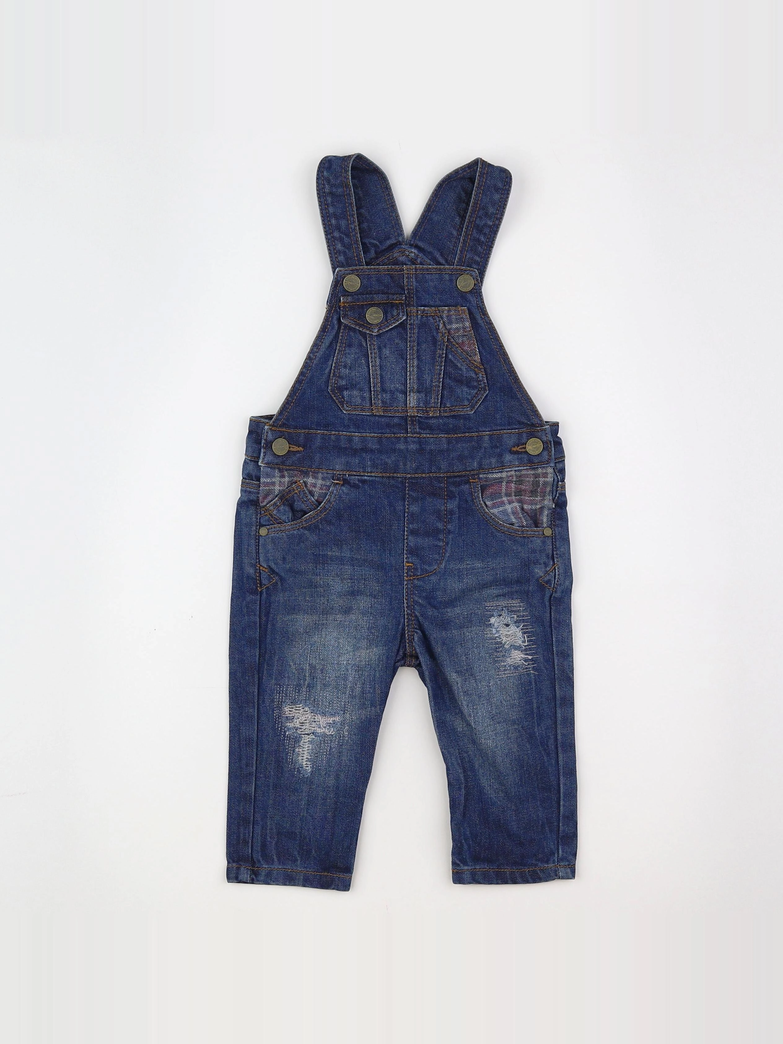 Zara - salopette bleu - 3/6 mois