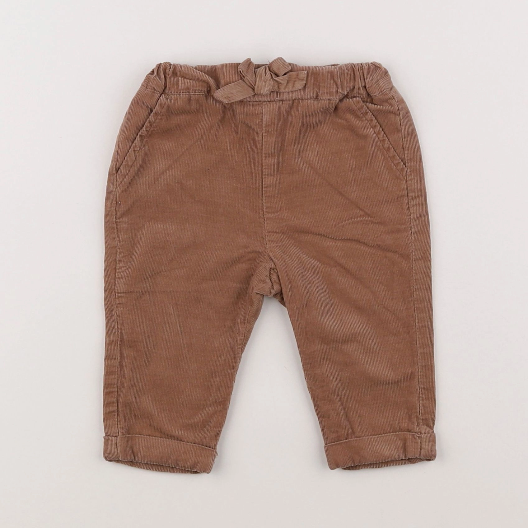 Vertbaudet - pantalon marron - 6 mois