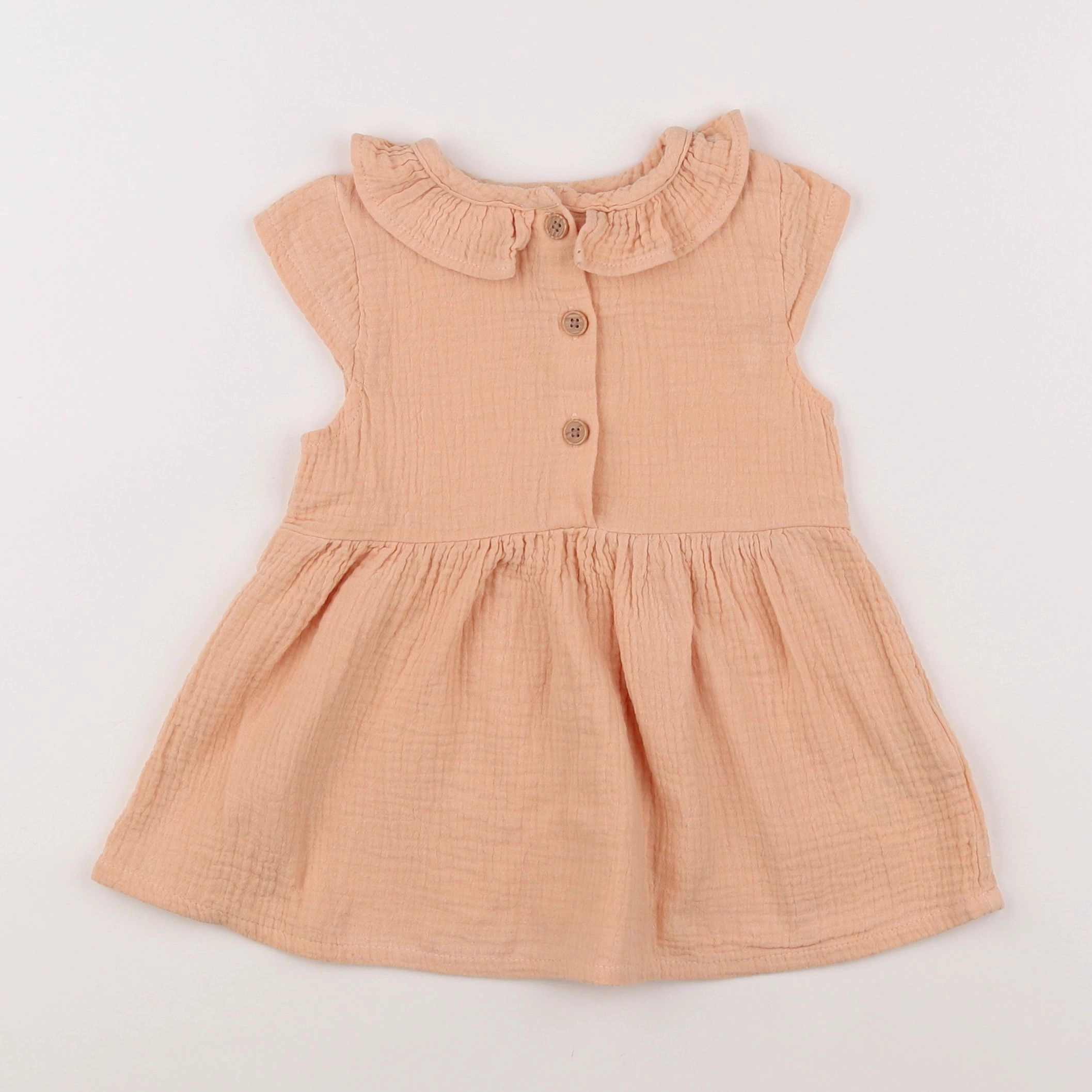 Vertbaudet - robe orange - 18 mois