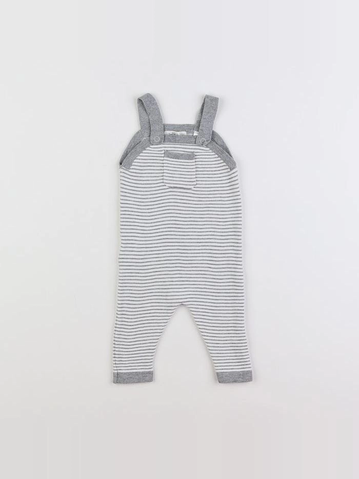 Mango - salopette blanc, gris - 3 mois