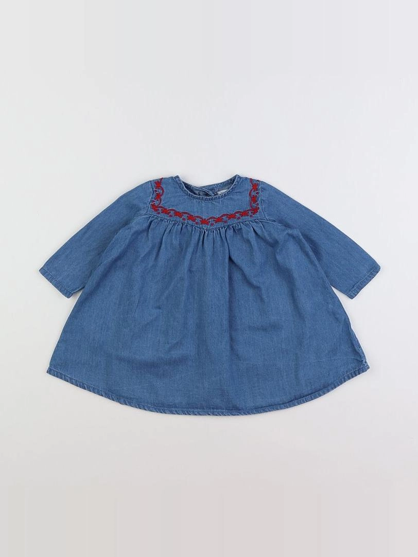 Boutchou - robe bleu, rouge - 6 mois