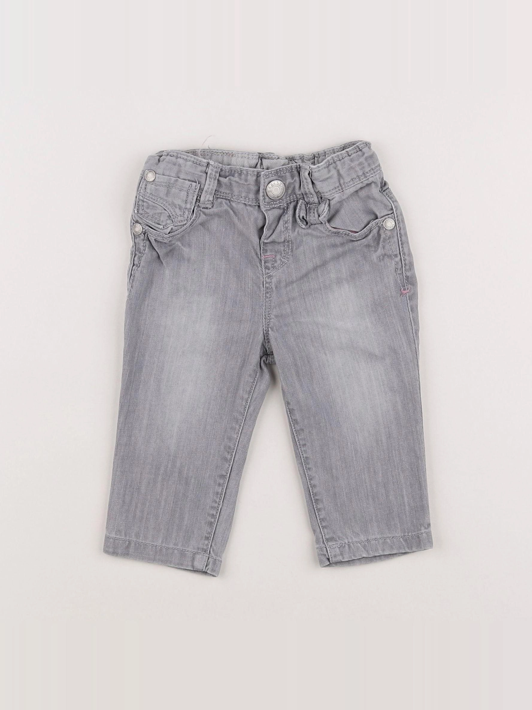 Zara - jean gris - 3/6 mois