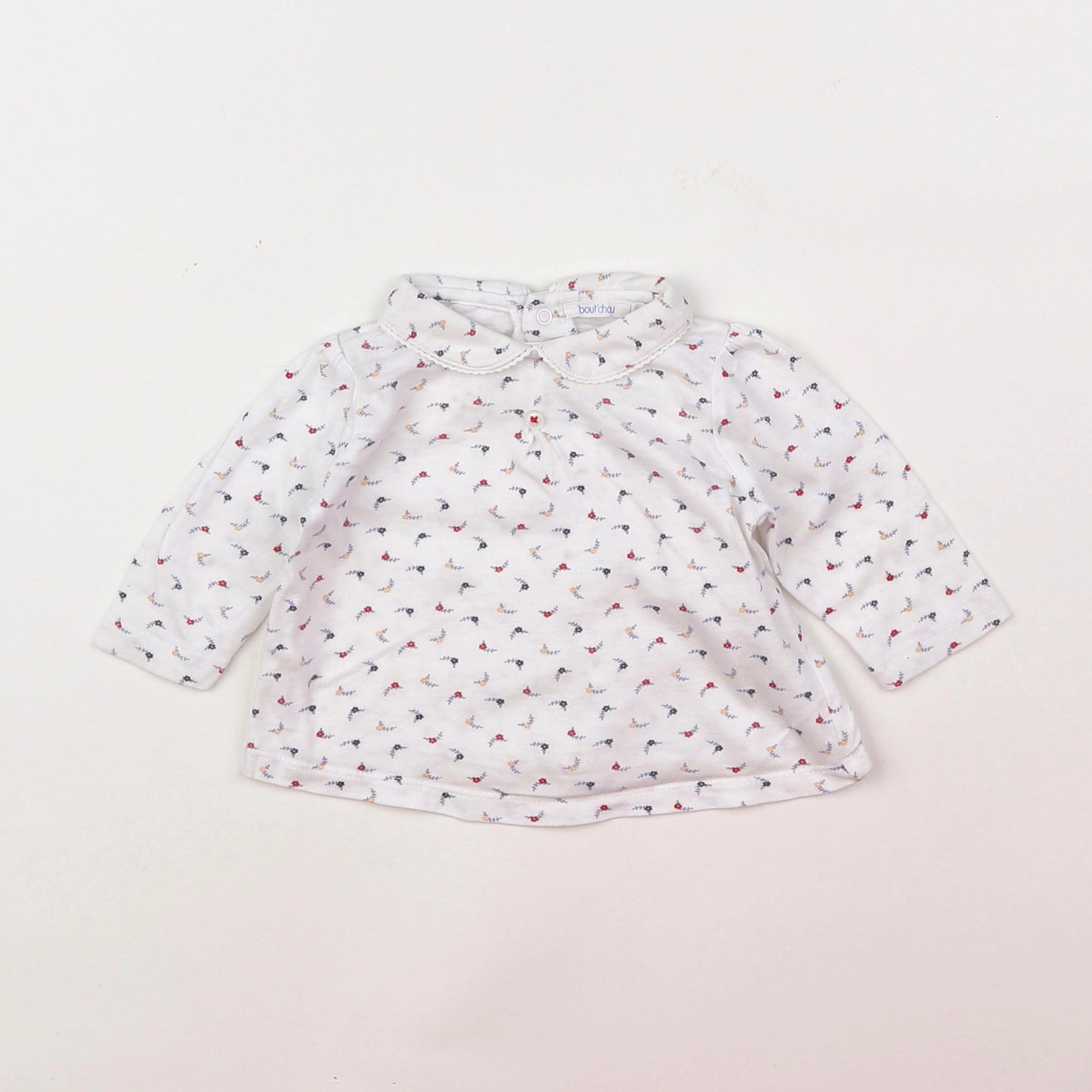 Boutchou - tee-shirt blanc, multicolore - 3 mois