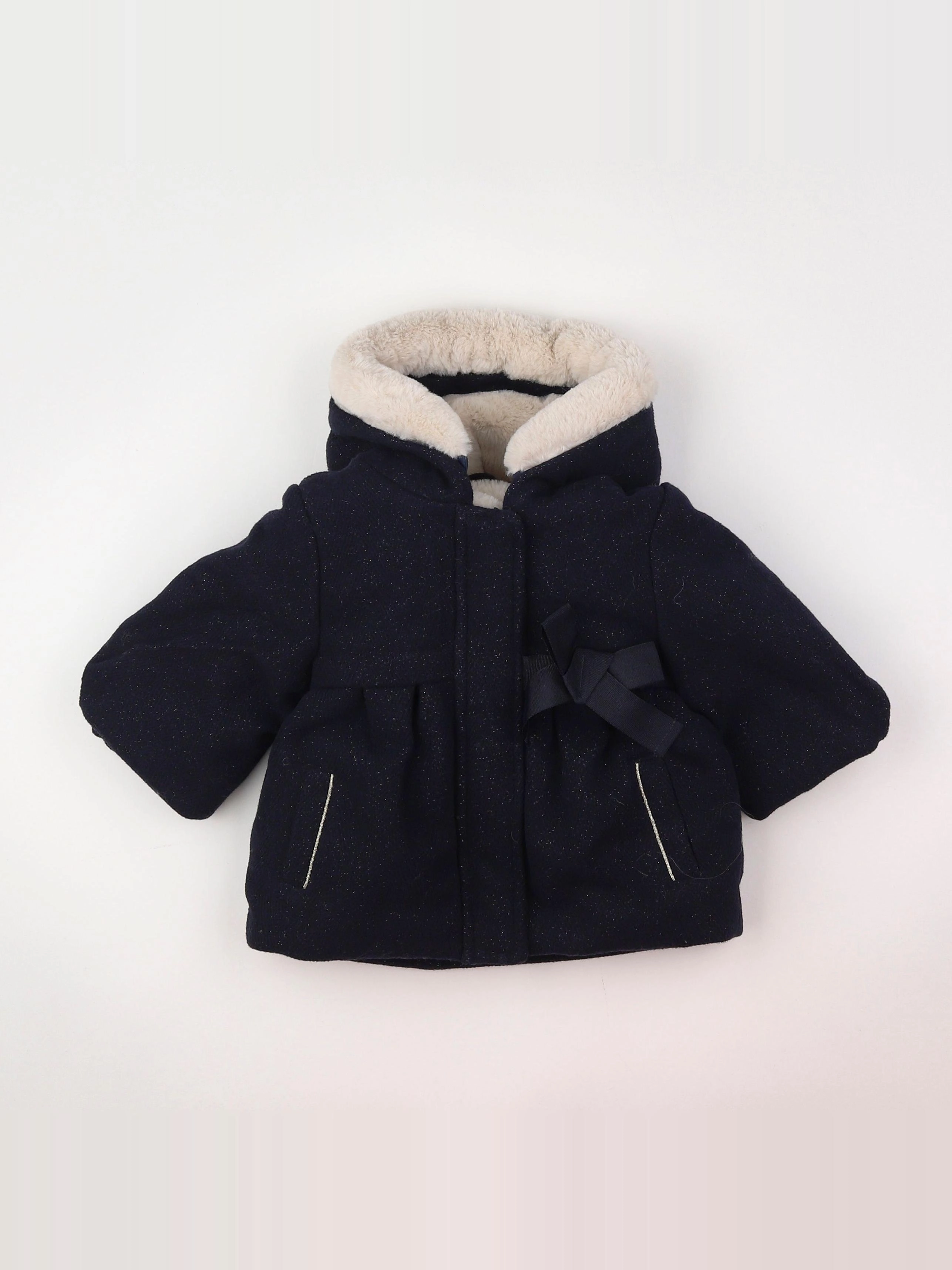 Tape à l'oeil - manteau bleu, blanc - 6 mois