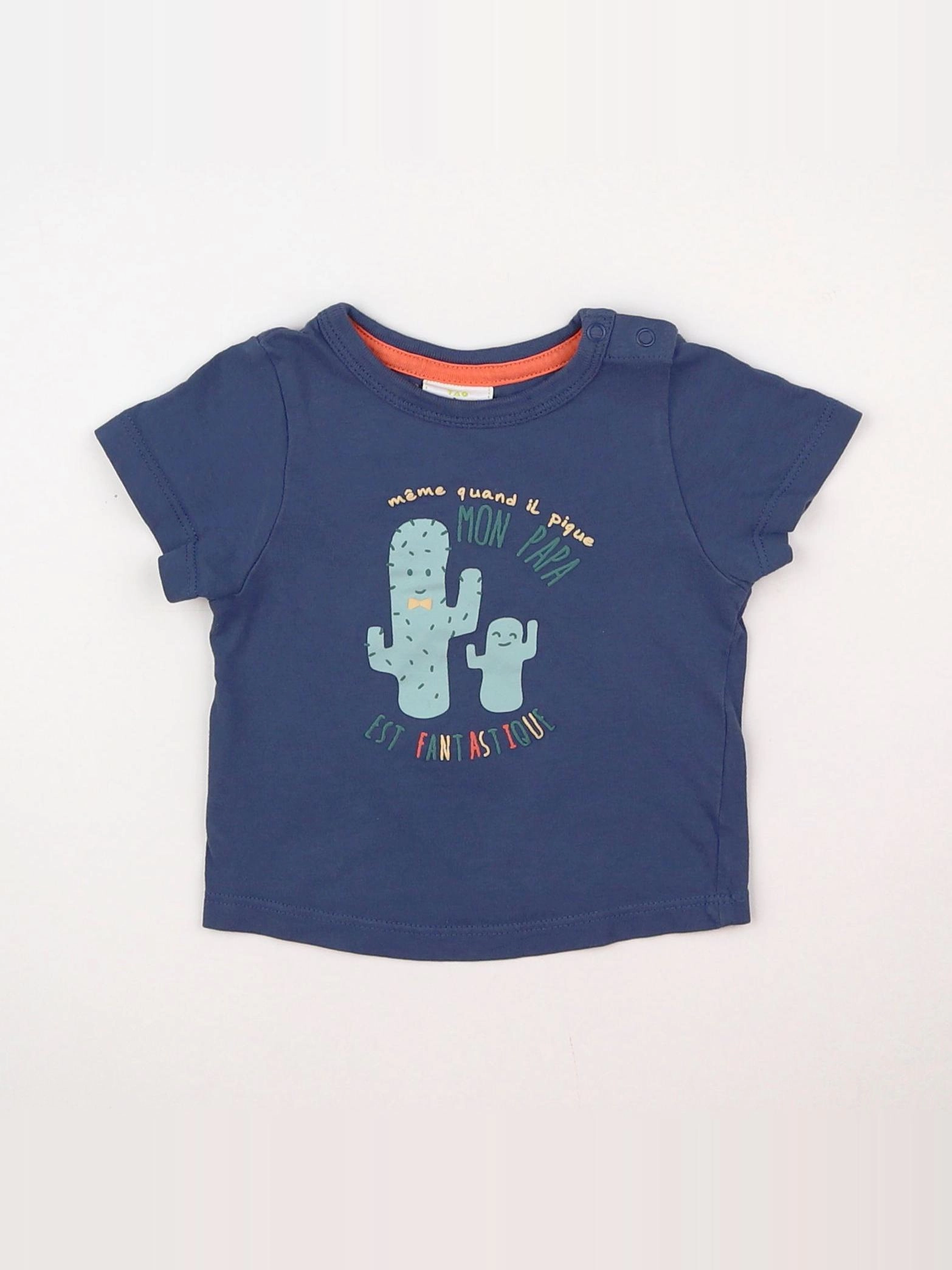 Tape à l'oeil - tee-shirt bleu, vert - 3 mois