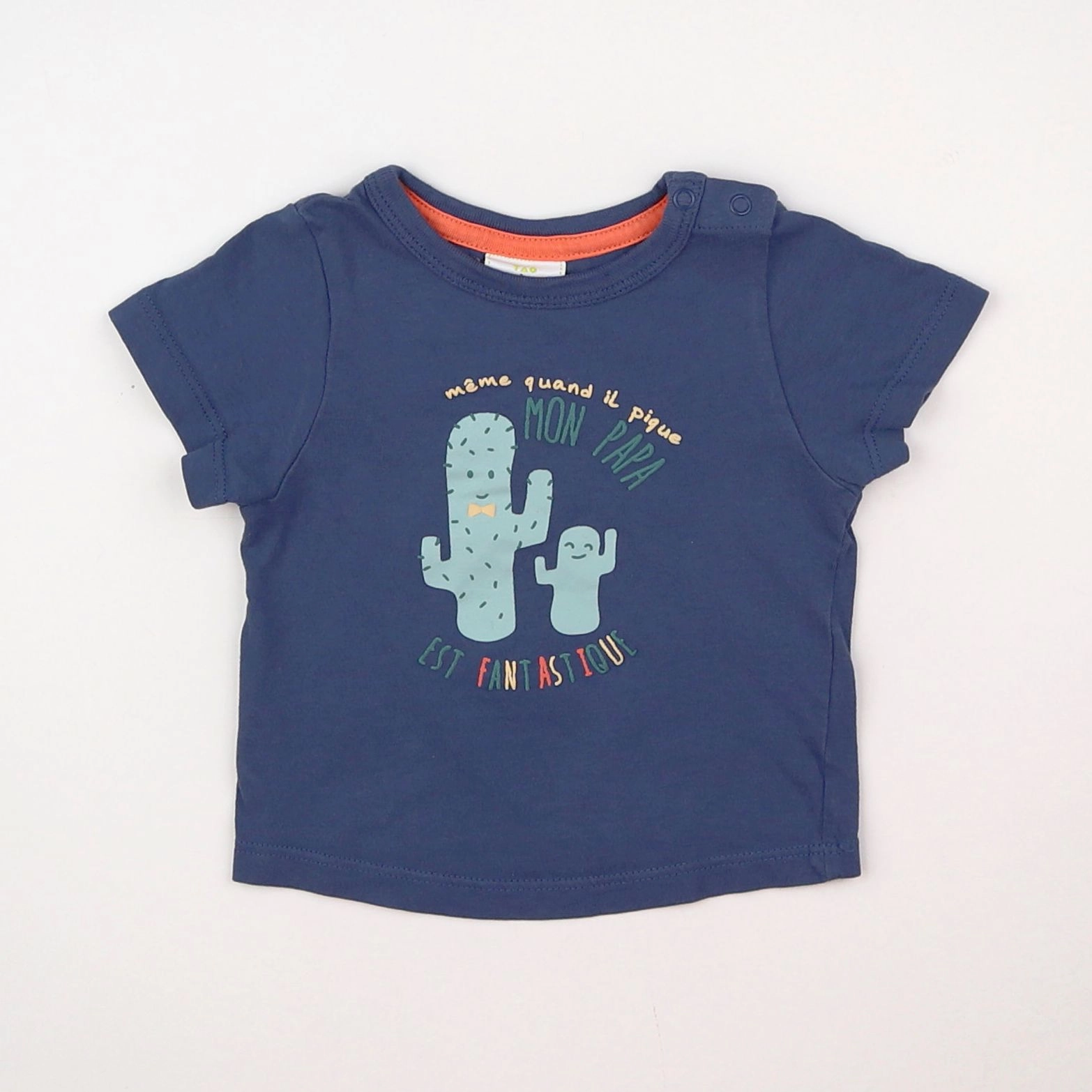 Tape à l'oeil - tee-shirt bleu, vert - 3 mois