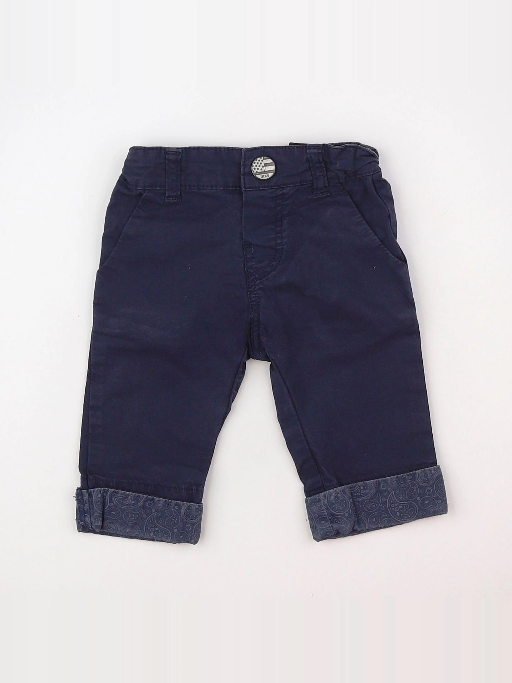 IKKS - pantalon bleu - 3 mois