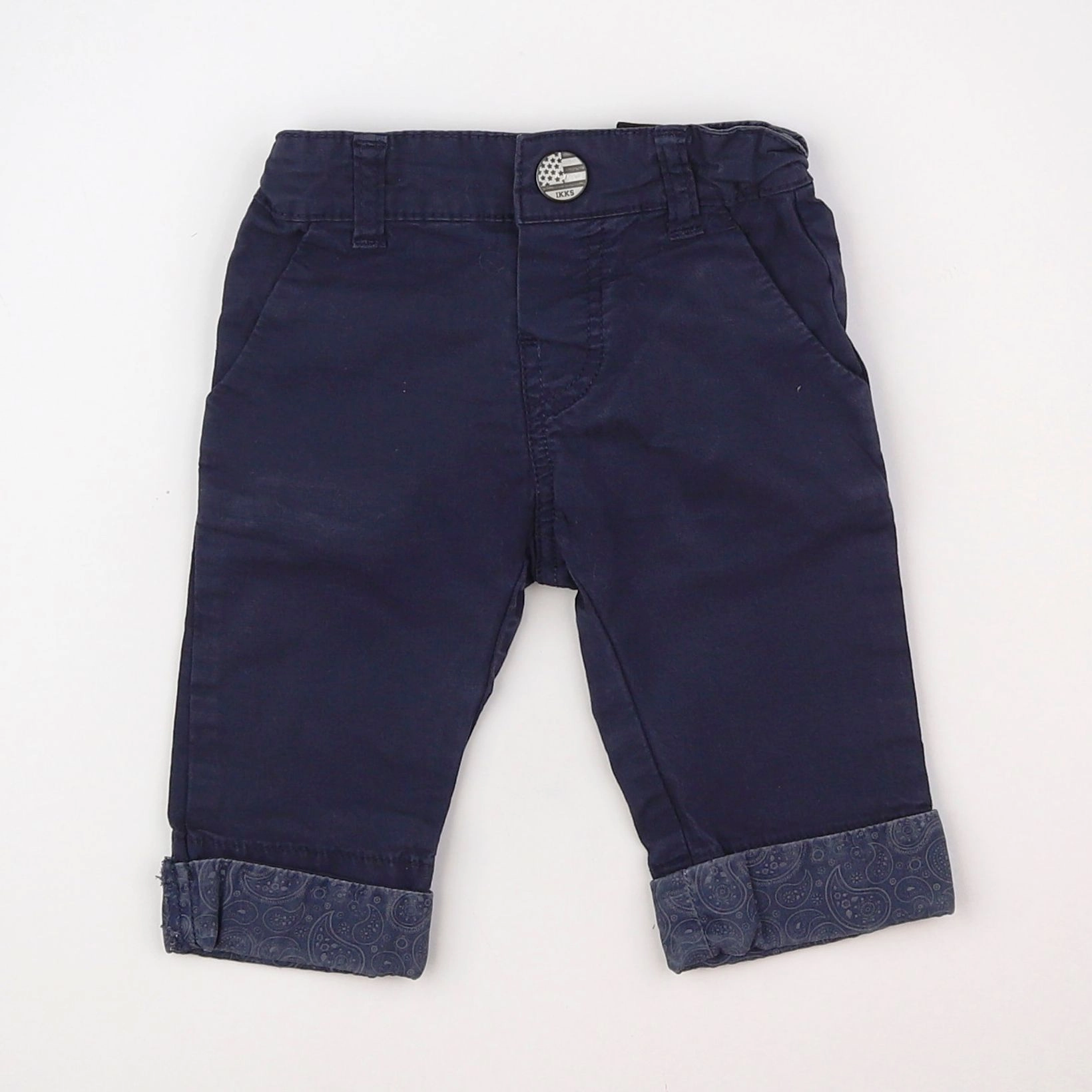 IKKS - pantalon bleu - 3 mois