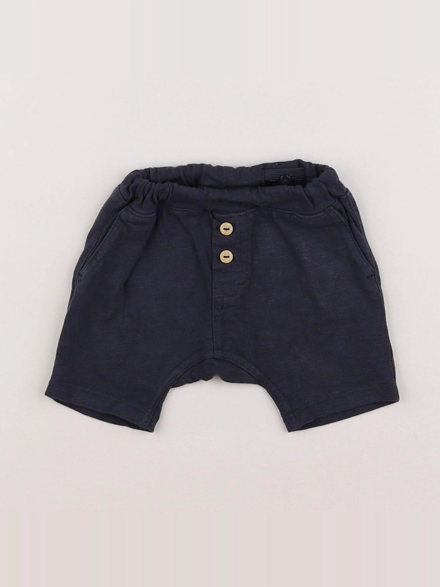 H&M - short bleu - 3 mois