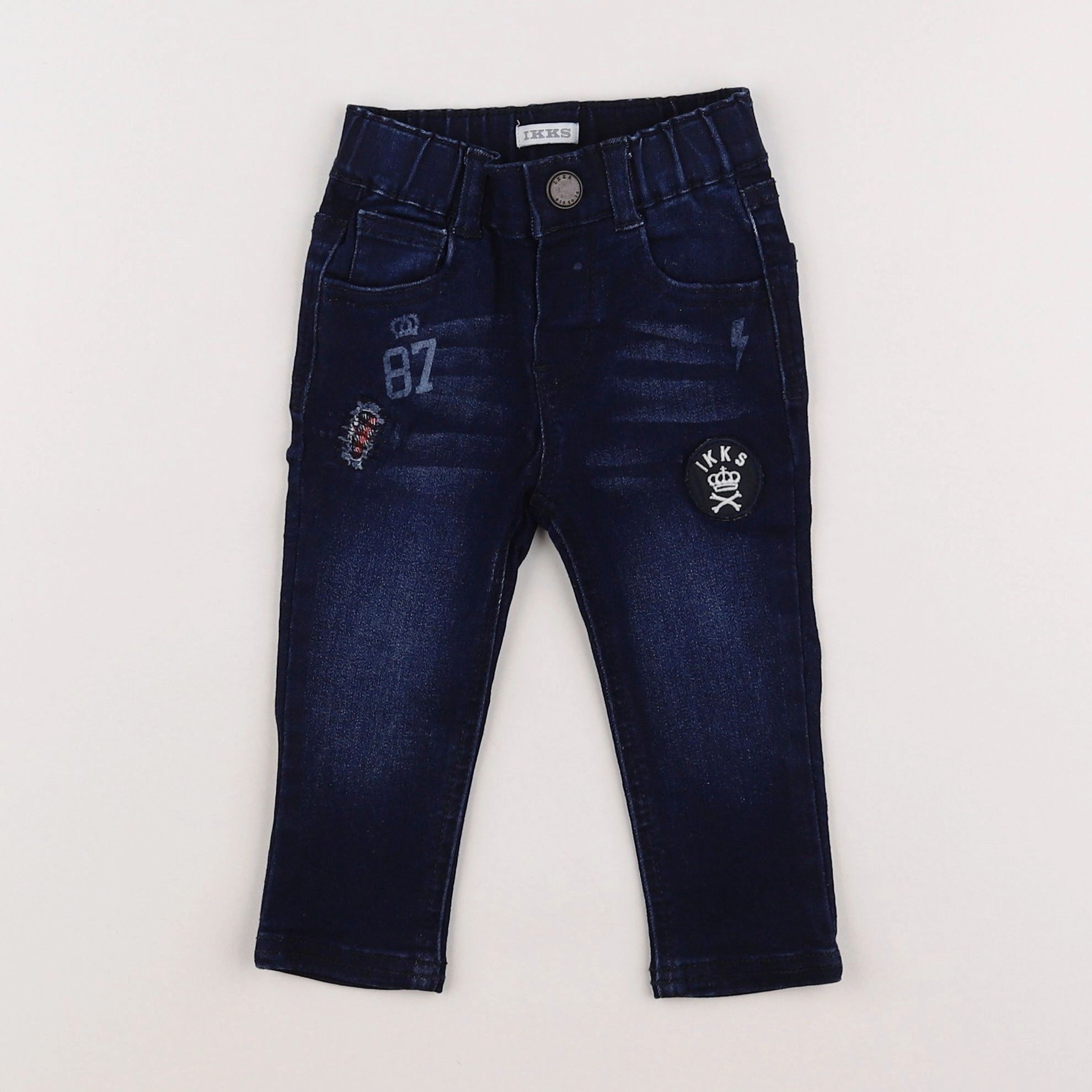 IKKS - jean bleu - 12 mois