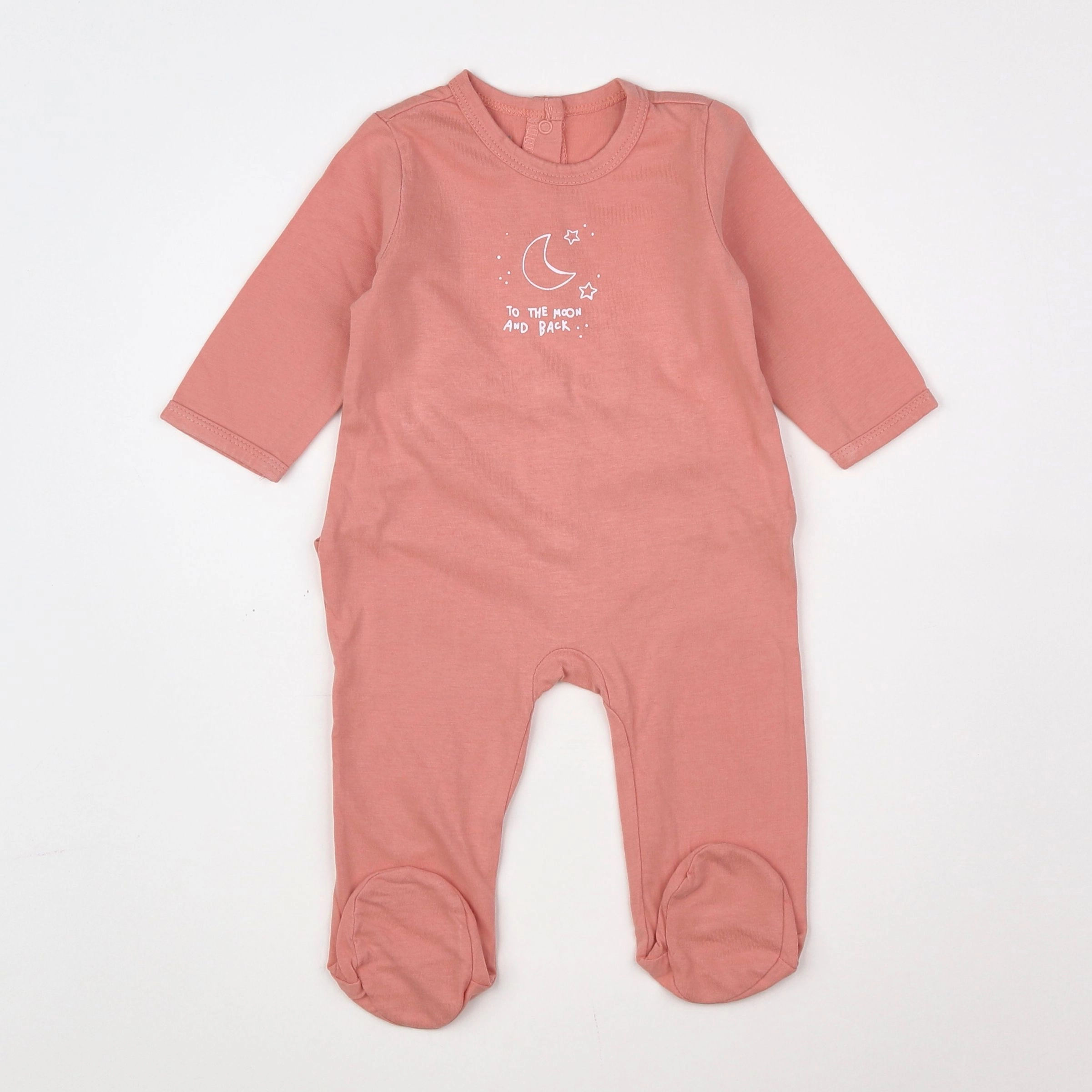 Vertbaudet - pyjama coton rose - 6 mois