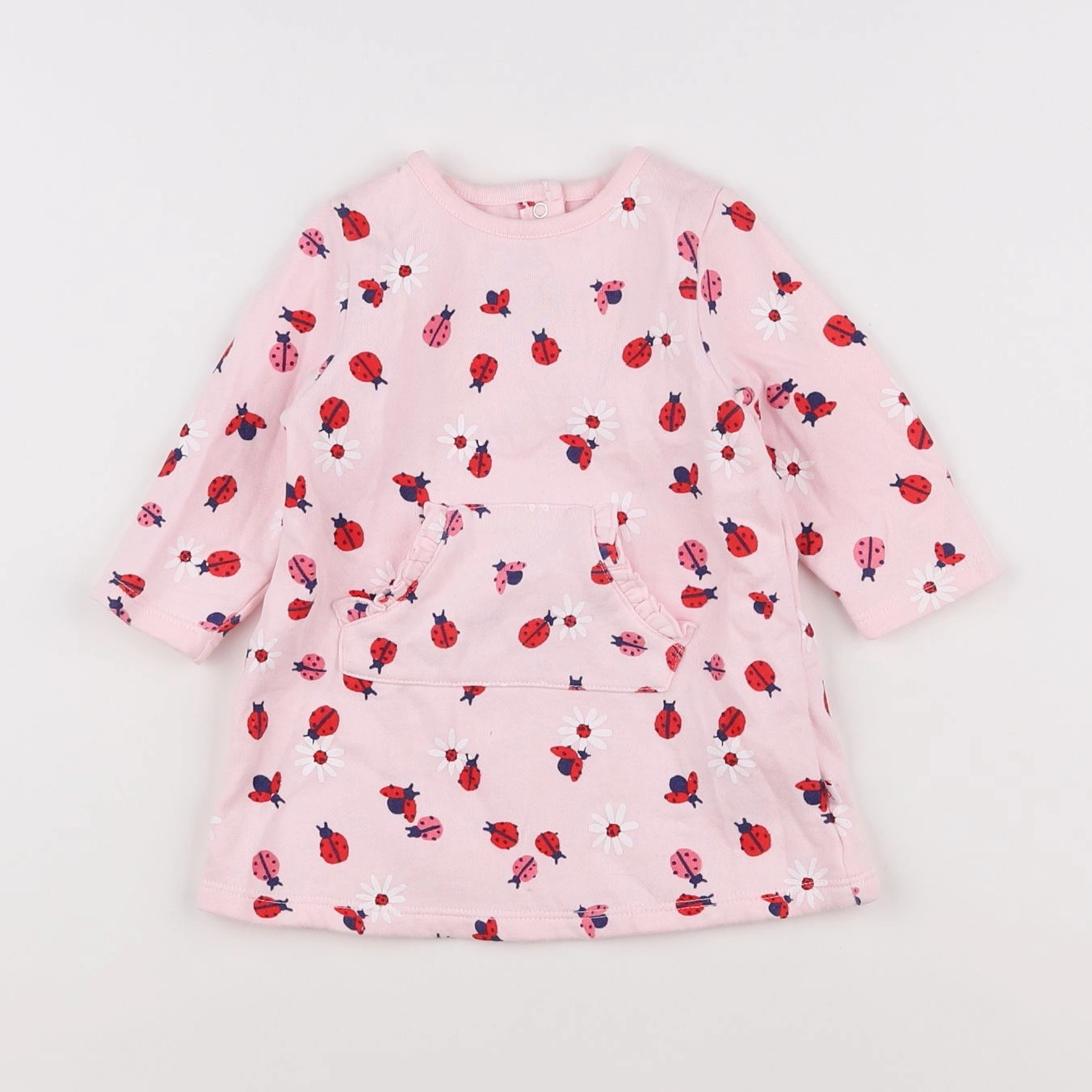 Cadet Rousselle - robe rose, rouge - 6 mois