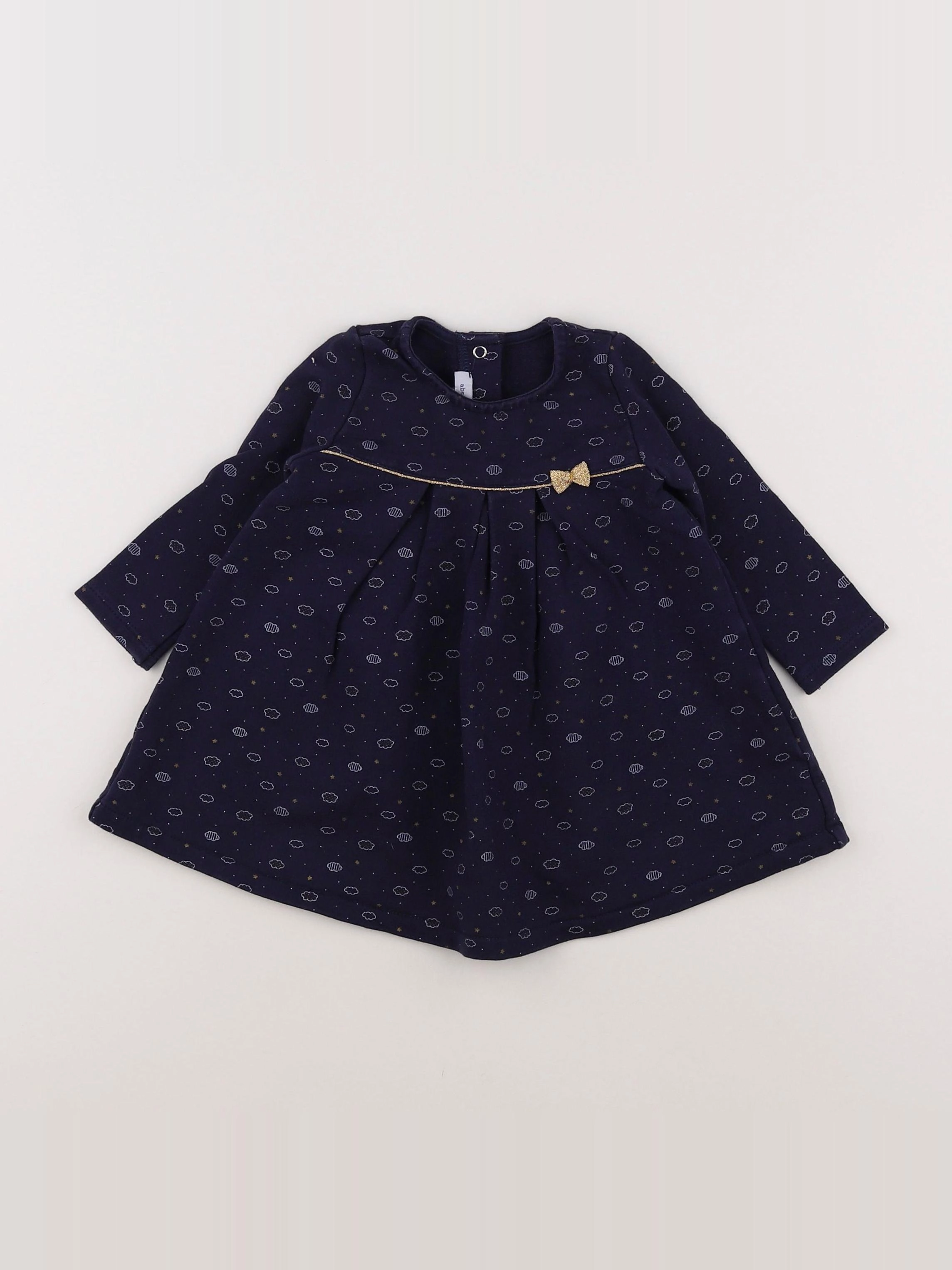 Absorba - robe bleu, or - 12 mois