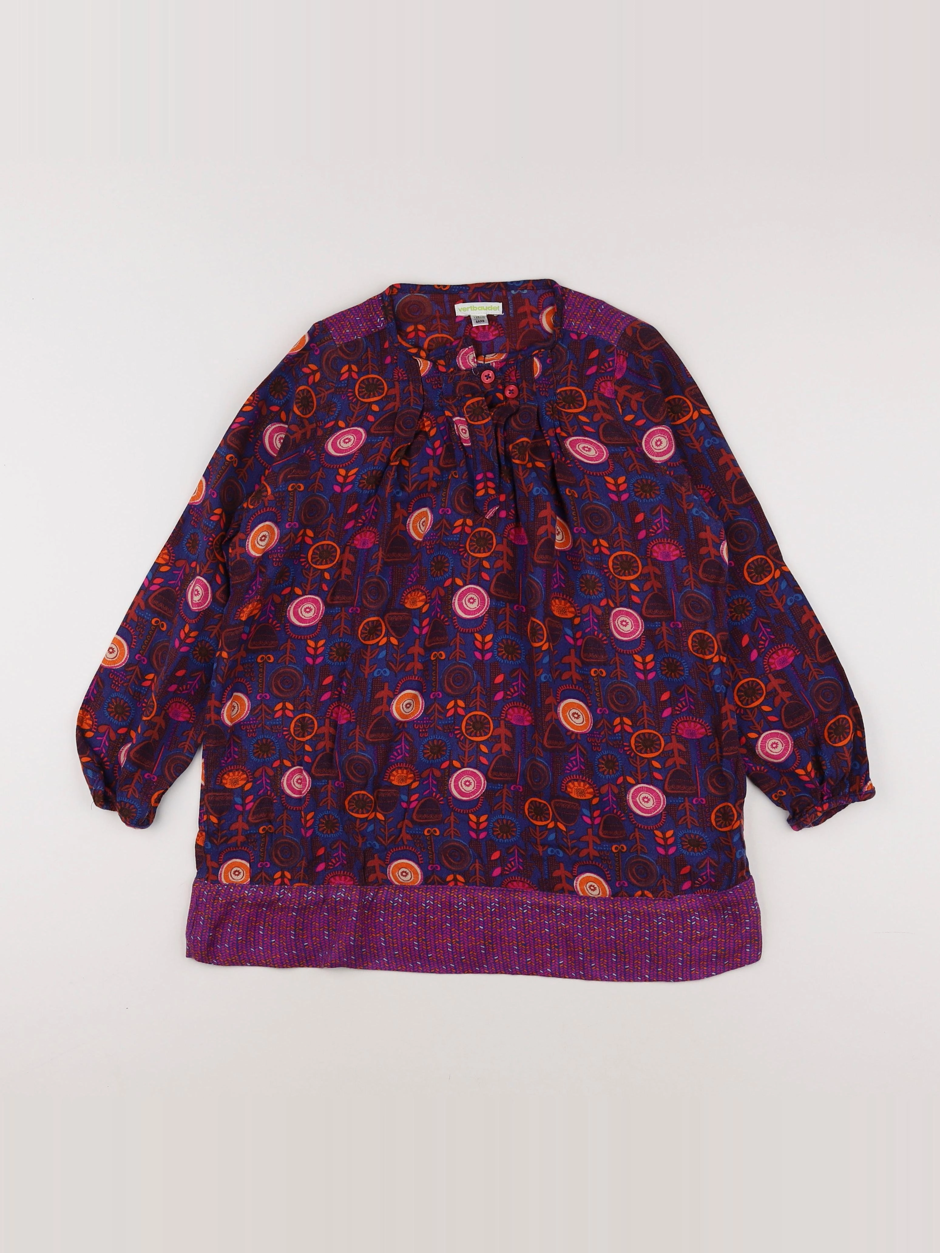 Vertbaudet - robe multicolore - 8 ans