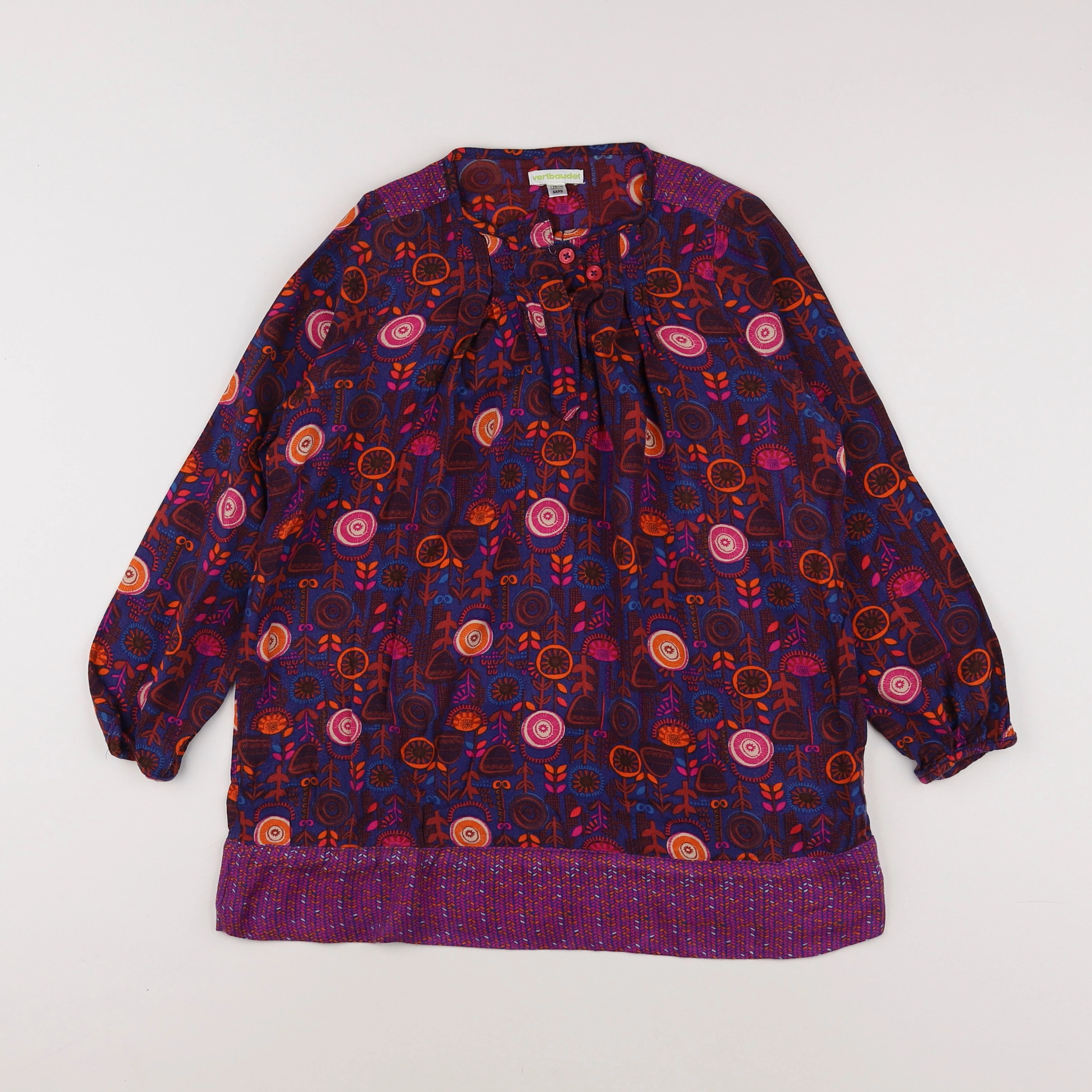 Vertbaudet - robe multicolore - 8 ans