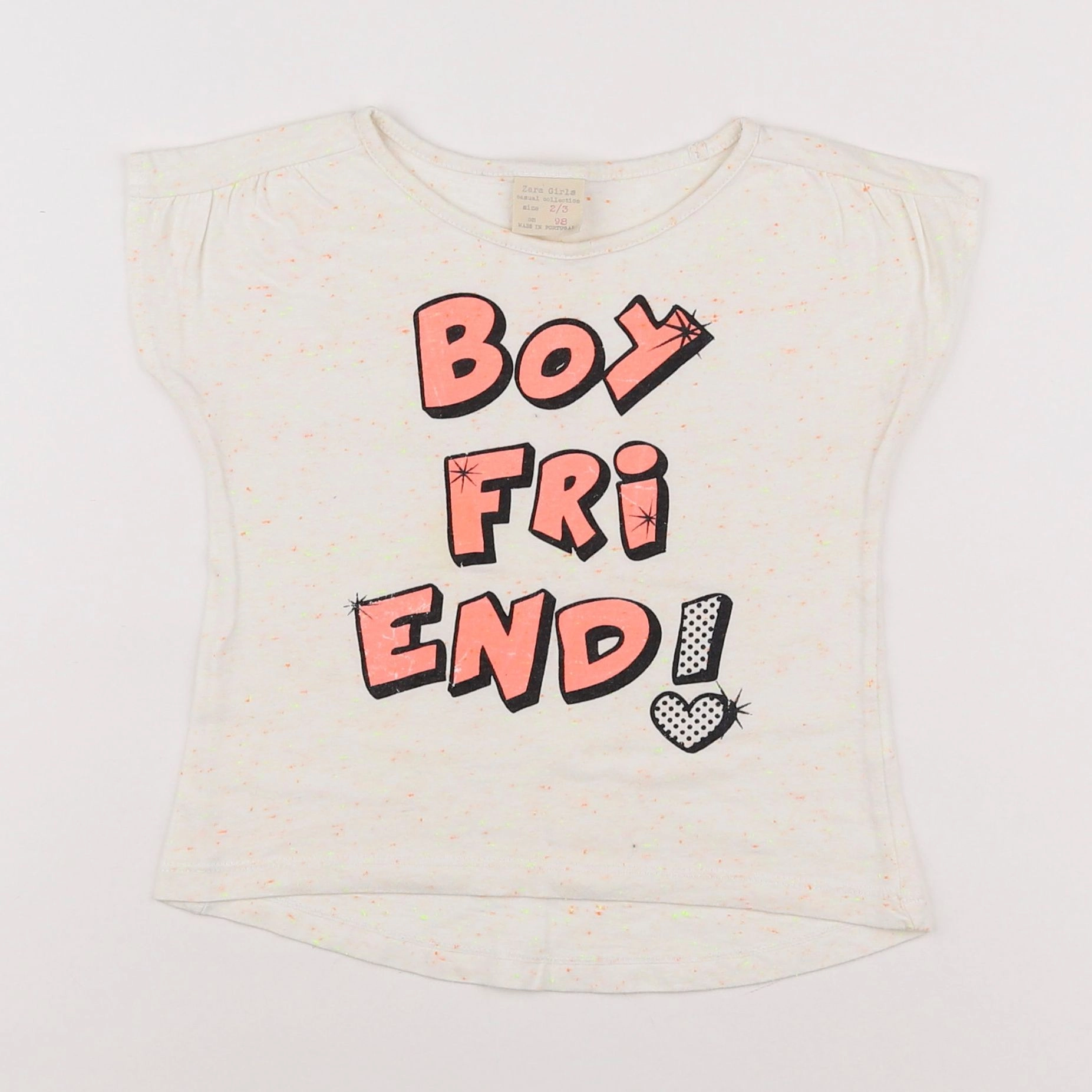 Zara - tee-shirt multicolore - 2/3 ans