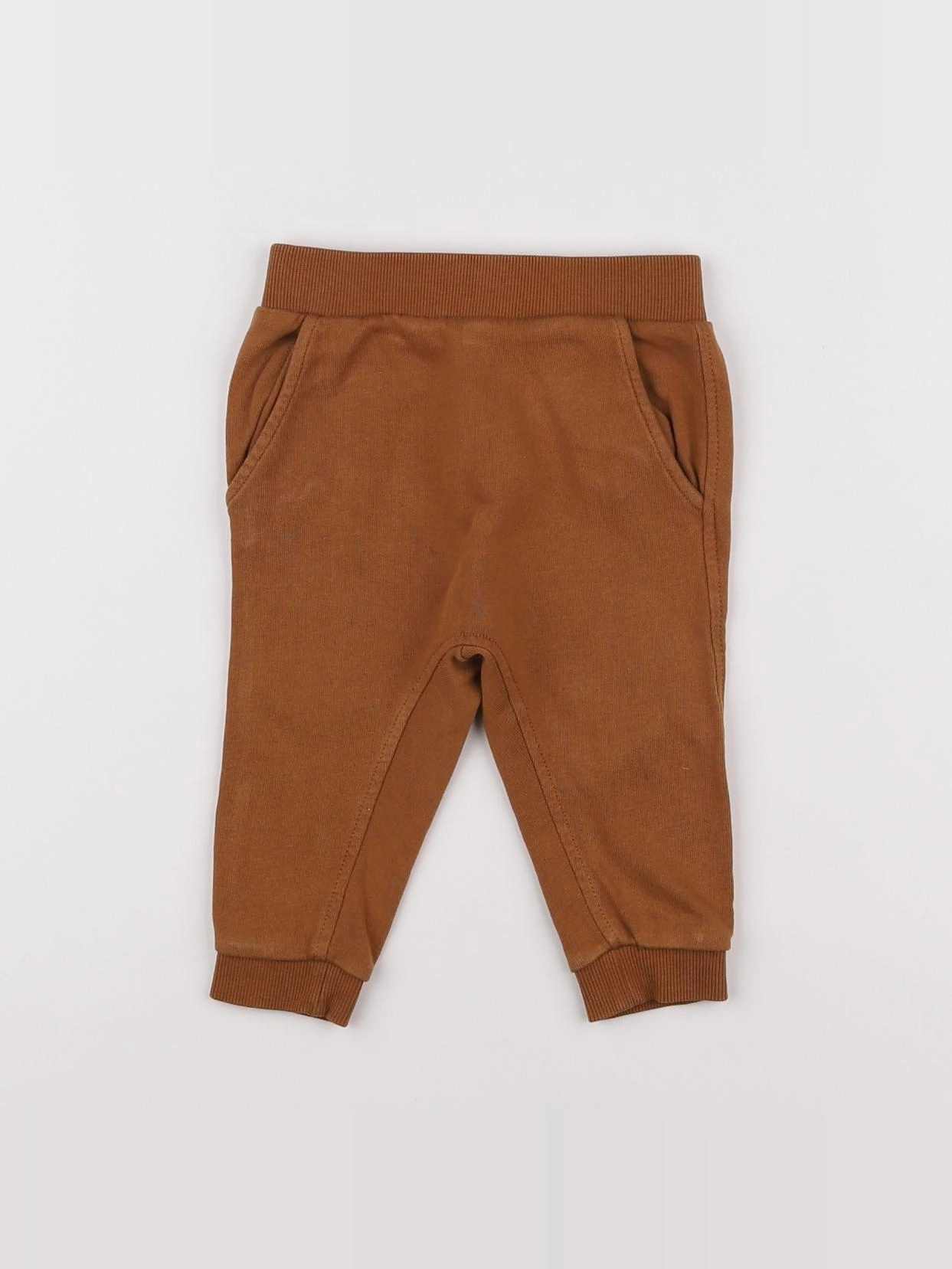 H&M - jogging marron - 6/9 mois